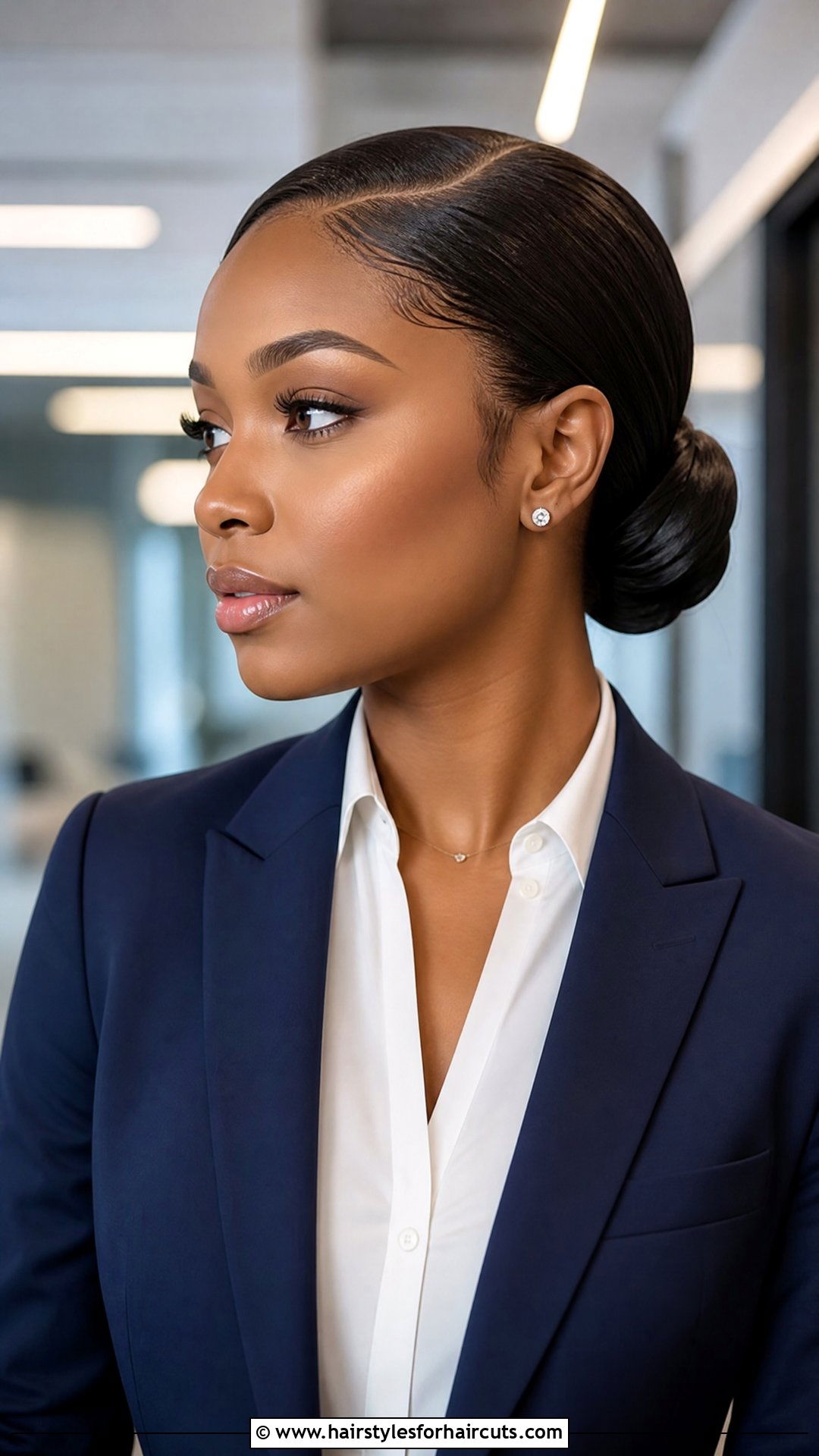 Sleek Low Bun Wig - 25 wig hairstyles for black hair - 25 wig hairstyles for black hair