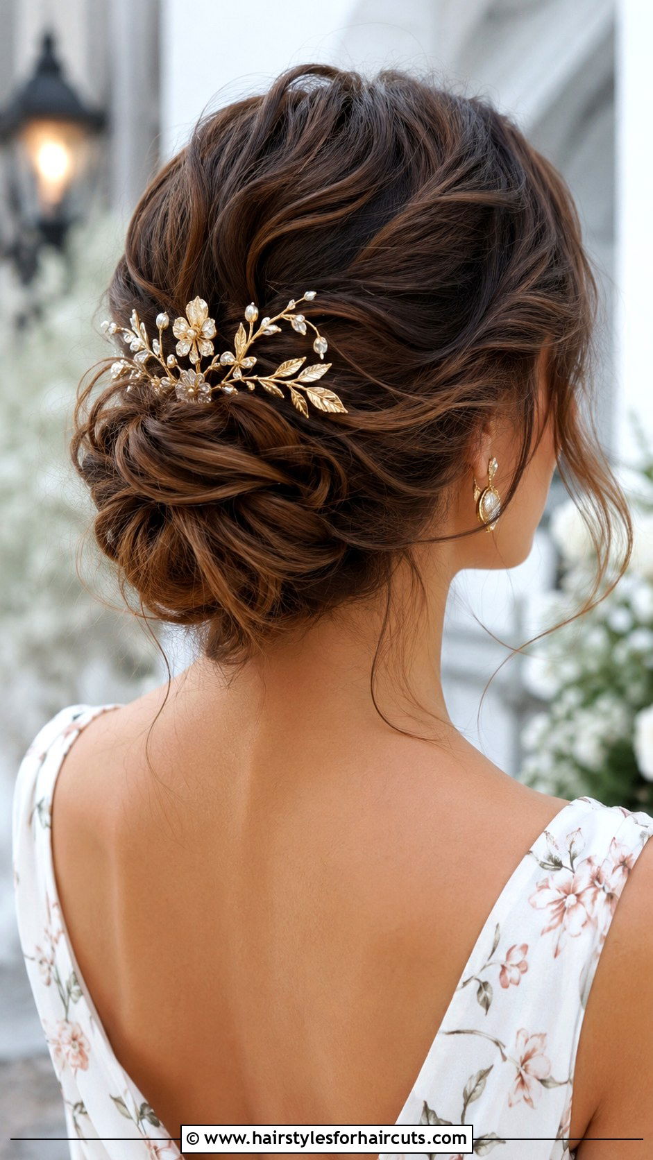 Sleek Low Bun With Comb - 25 comb in hairstyles - 25 comb in hairstyles