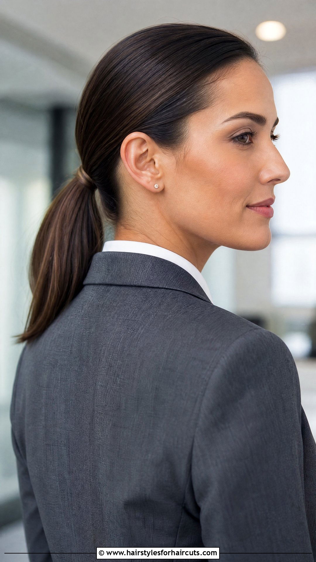 Sleek Low Ponytail - 25 professional hairstyles for long hair - 25 professional hairstyles for long hair
