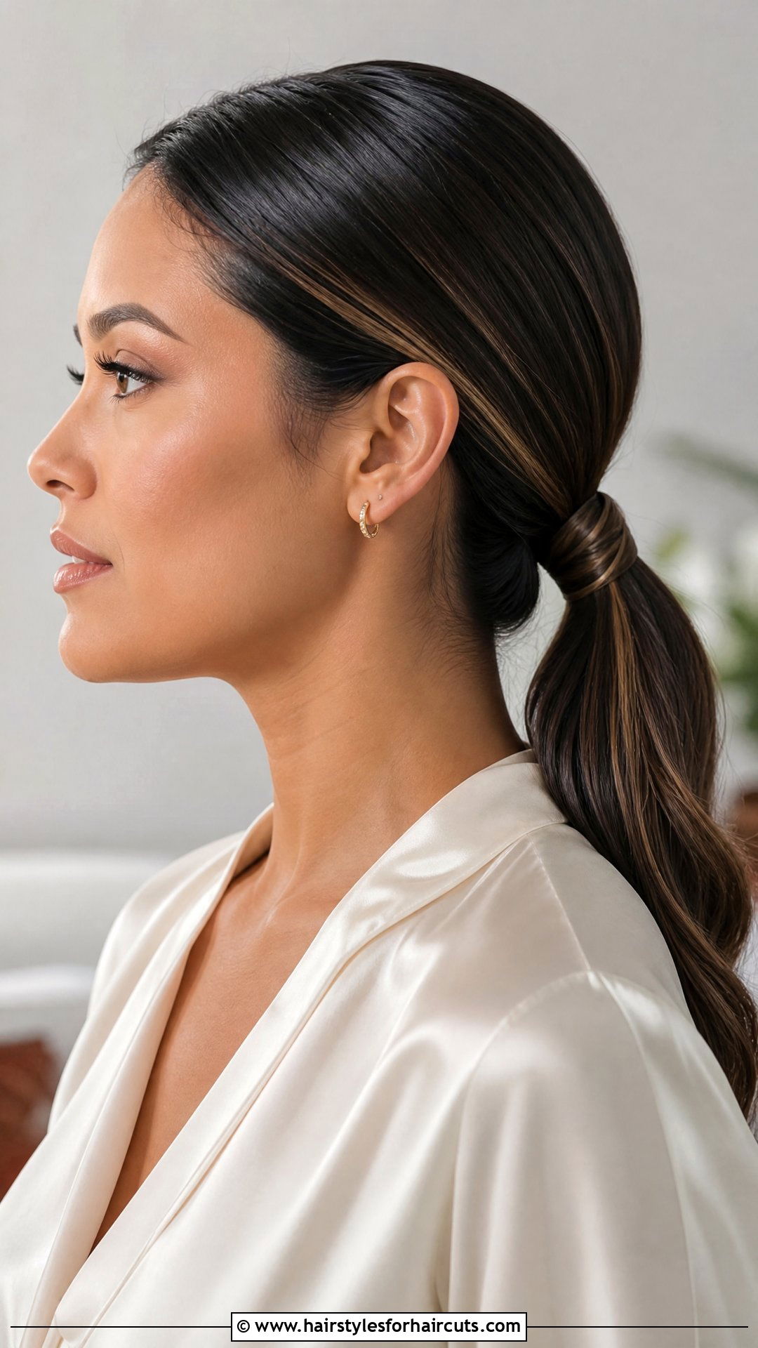 Sleek Low Ponytail For Latina Hair - 25 latina hairstyles - 25 latina hairstyles