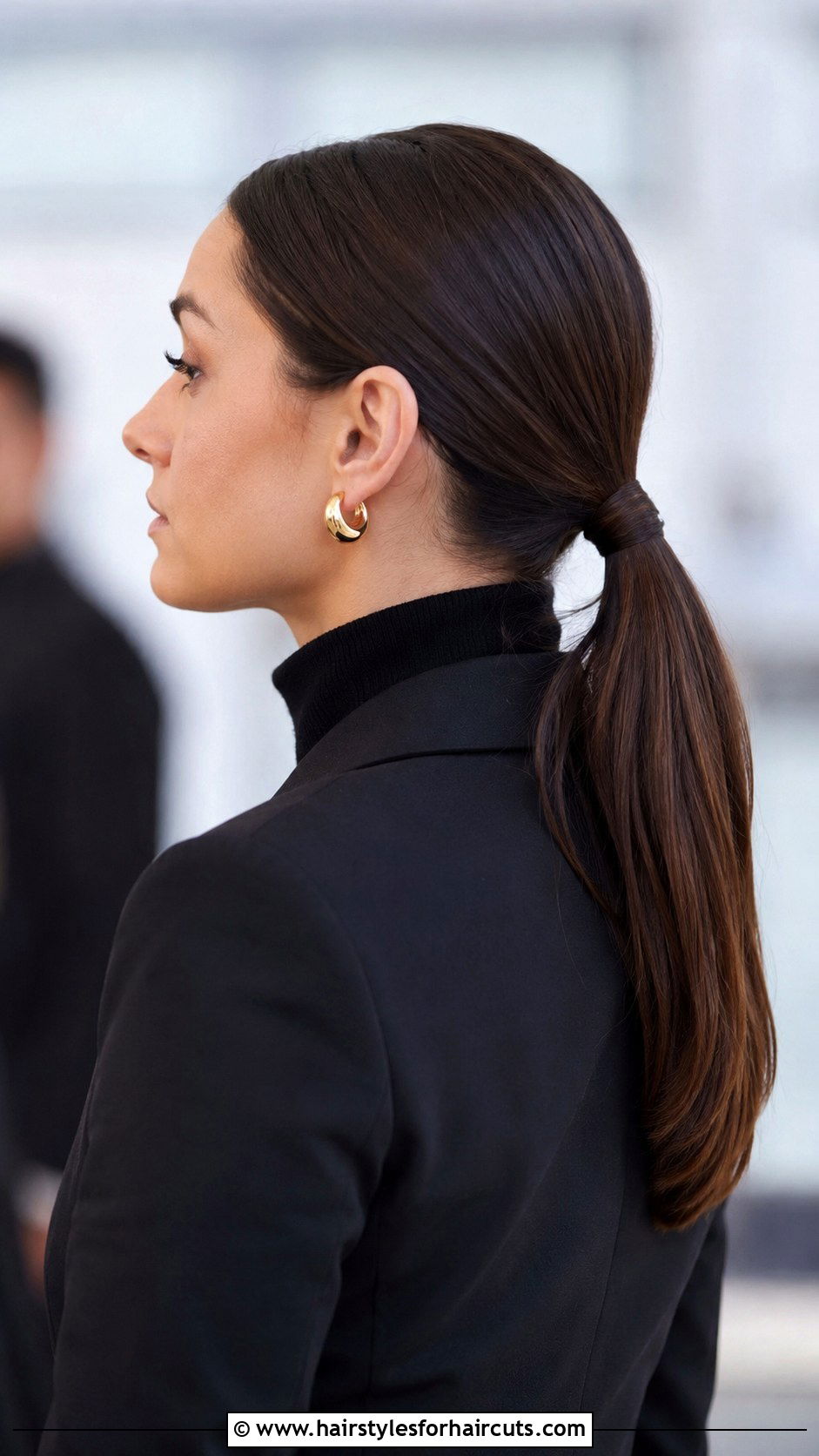 Sleek Low Ponytail Hairstyle - 25 hairstyles to do - 25 hairstyles to do