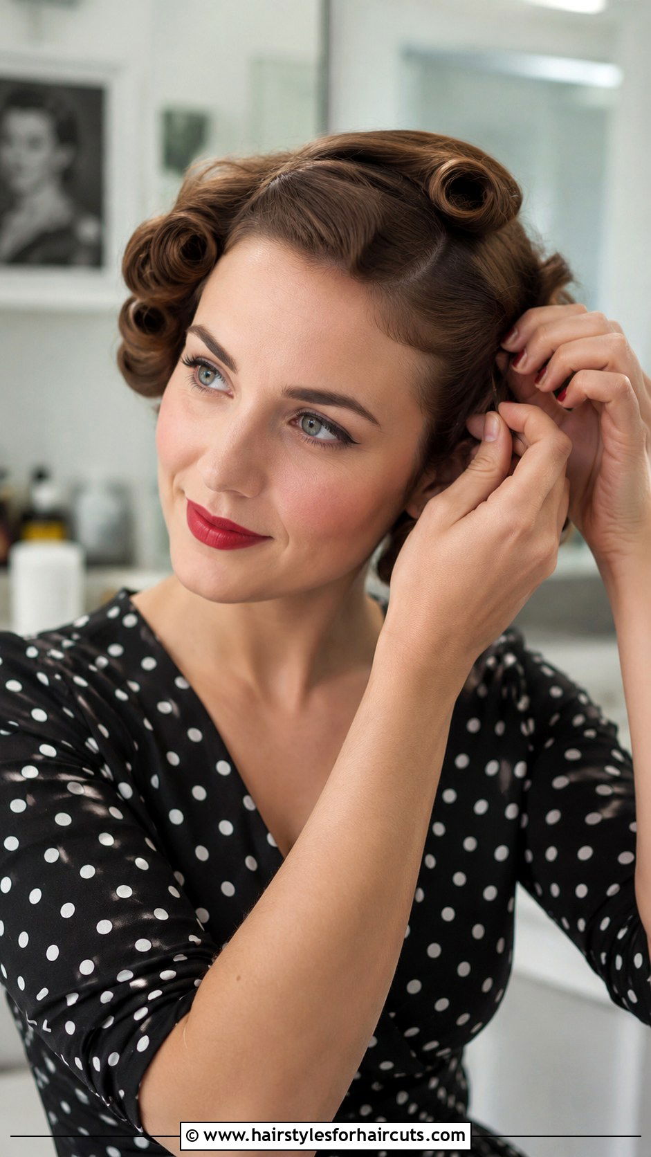 Sleek Retro Roller Set - 25 hair roller hairstyles - 25 hair roller hairstyles