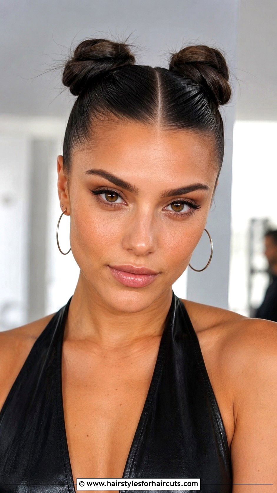 Sleek Space Buns - 25 space buns hairstyles - 25 space buns hairstyles