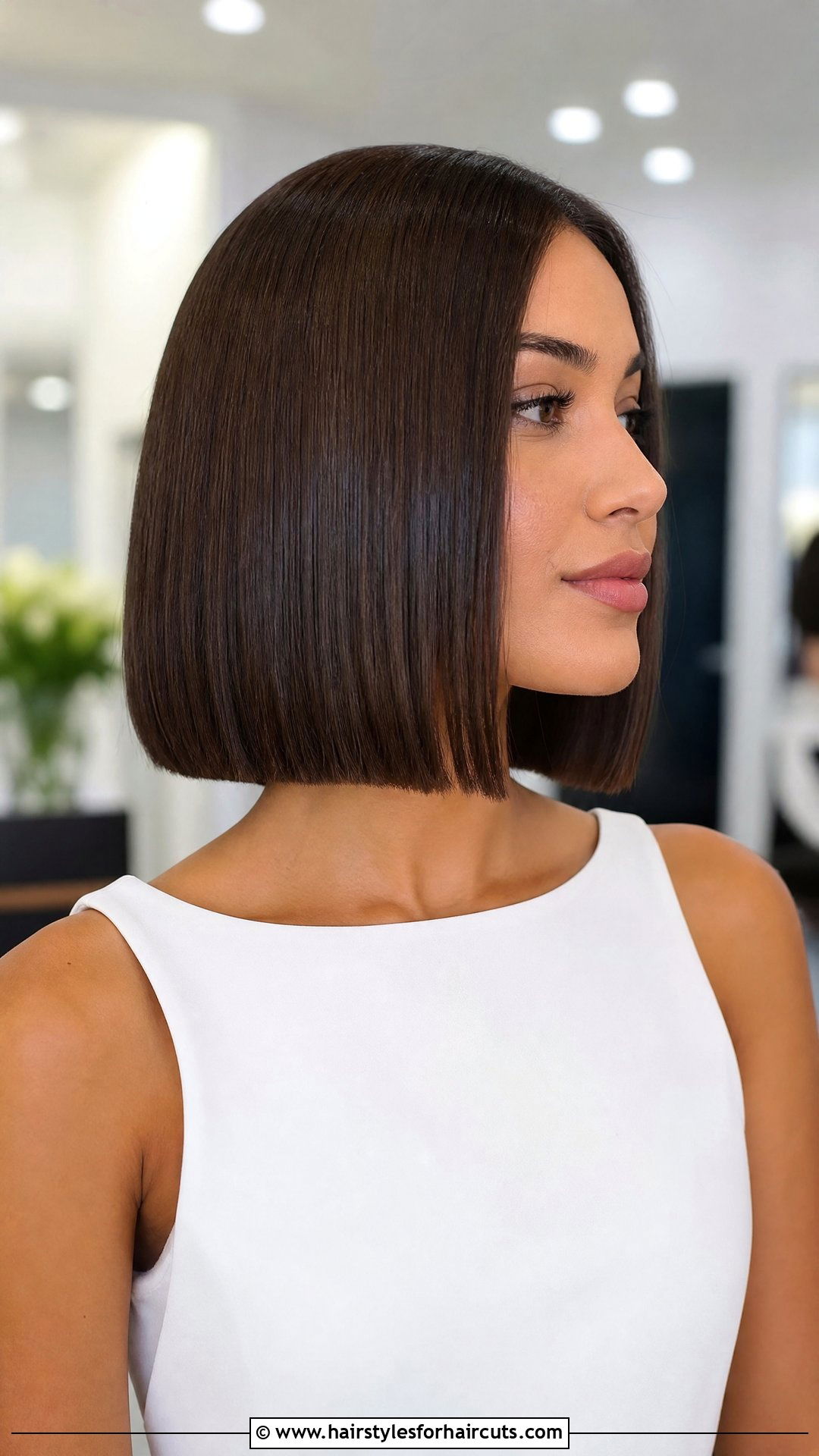Sleek Straight Bob - 25 elegant hairstyles for short hair - 25 elegant hairstyles for short hair