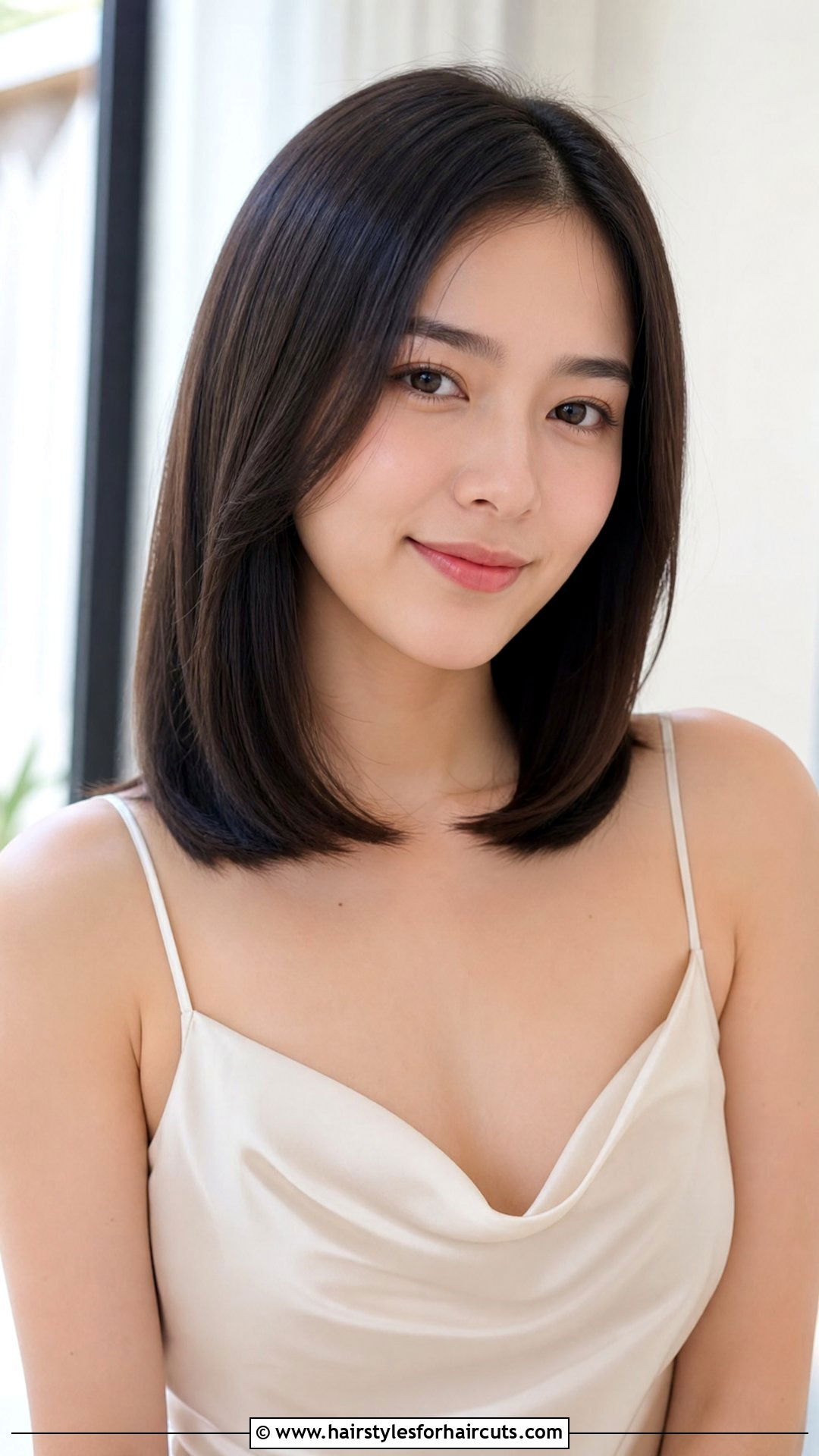Sleek Straight Medium Hair With Tucked Ends - 25 formal hairstyles for medium hair down - 25 formal hairstyles for medium hair down