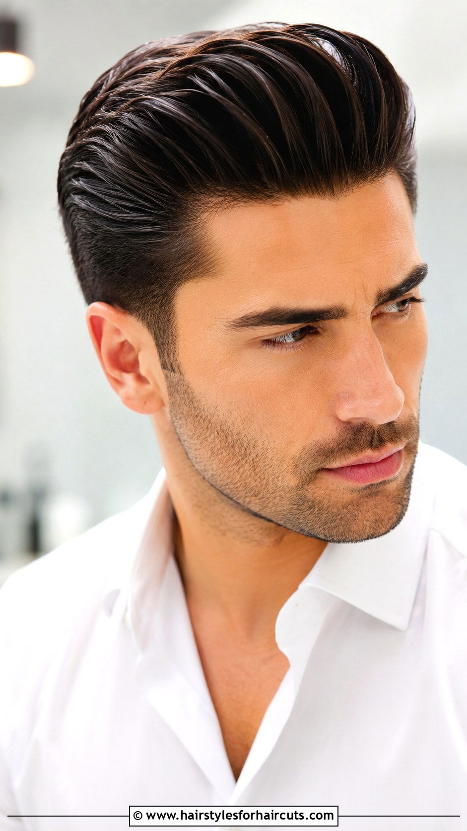 Slick Back Hairstyle - 25 hombre hairstyles - 25 hombre hairstyles