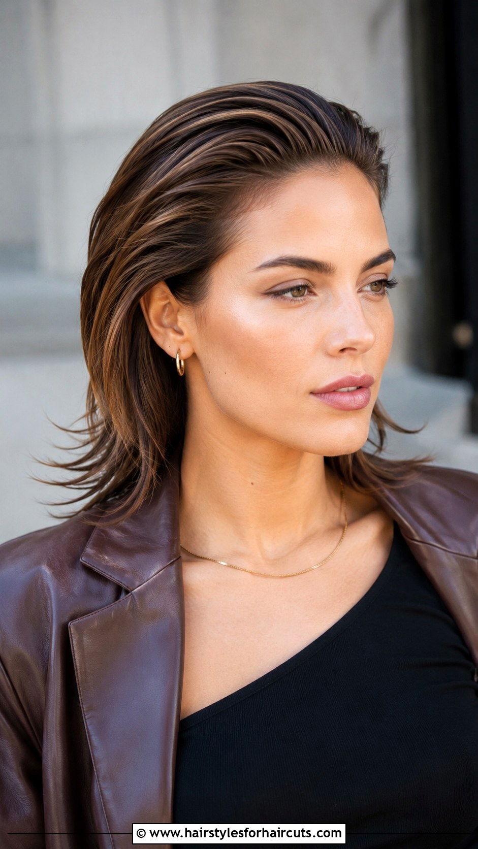 Slick Back Layered Hair - 25 cute slick back hairstyles - 25 cute slick back hairstyles
