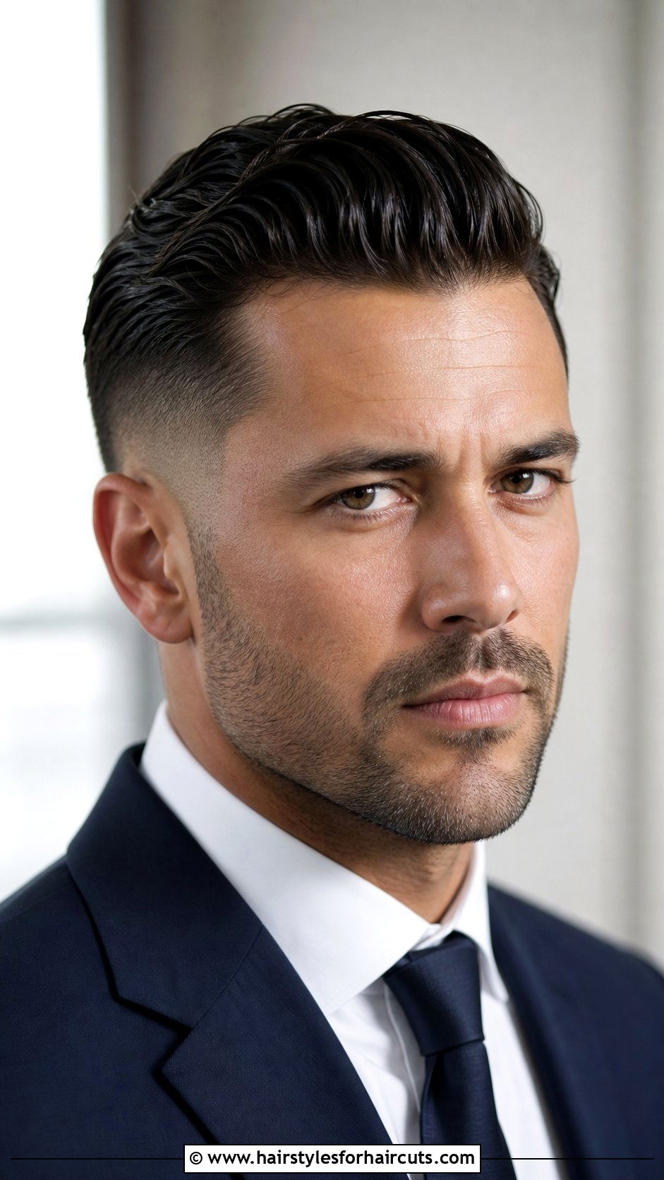 Slick Back Mid Fade Wavy Hair - 25 mid fade haircuts wavy hair - 25 mid fade haircuts wavy hair