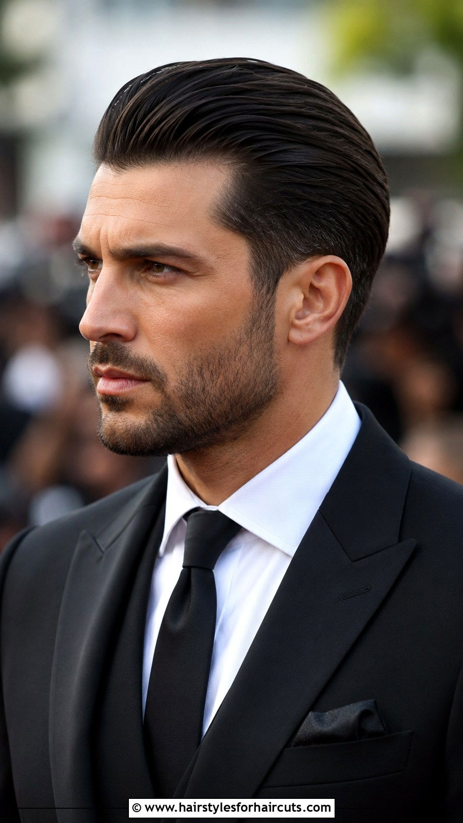 Slick Back Pompadour - 25 slick back hairstyles - 25 slick back hairstyles