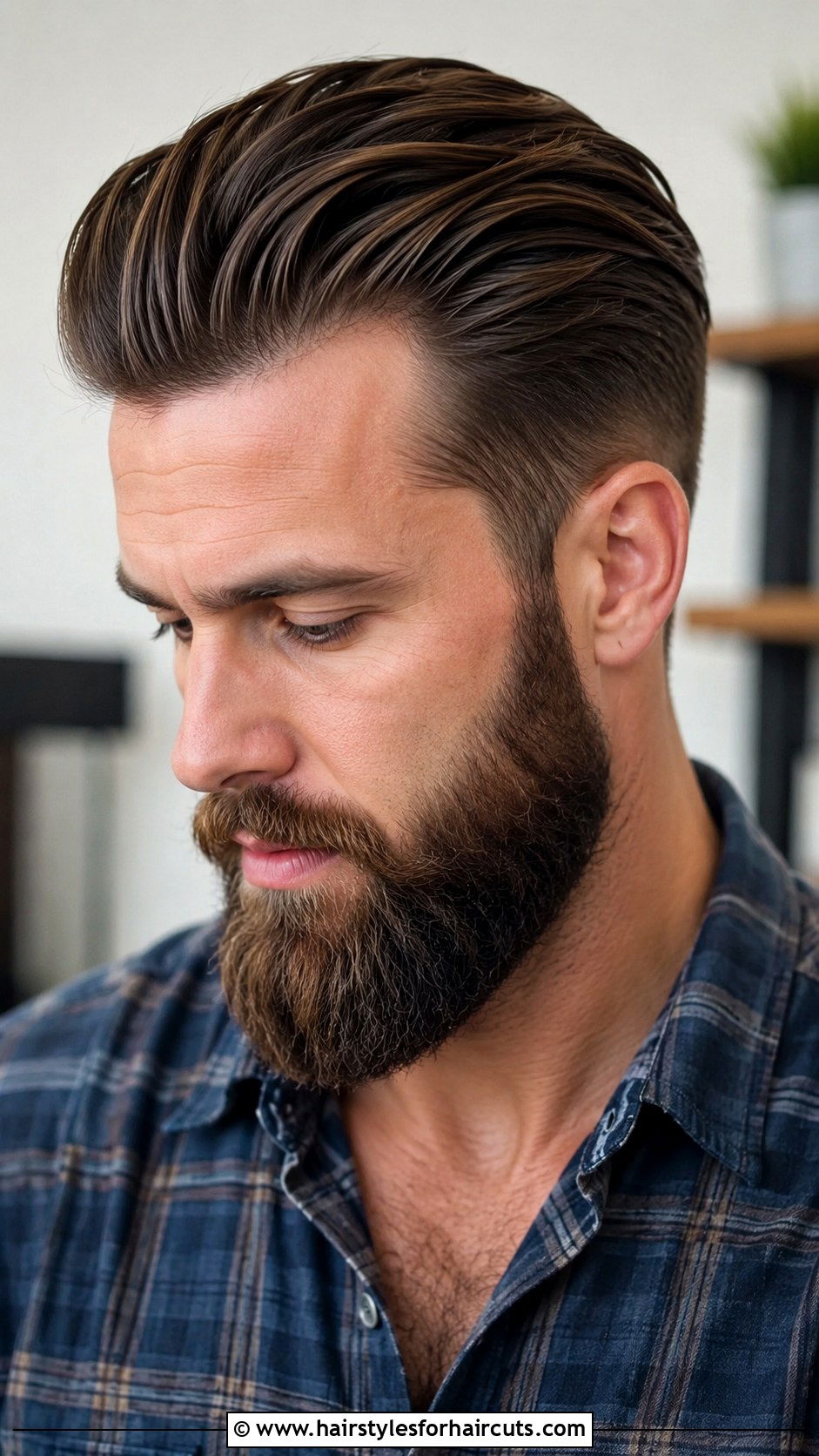 Slick Back With Beard - 25 slick back hairstyles - 25 slick back hairstyles