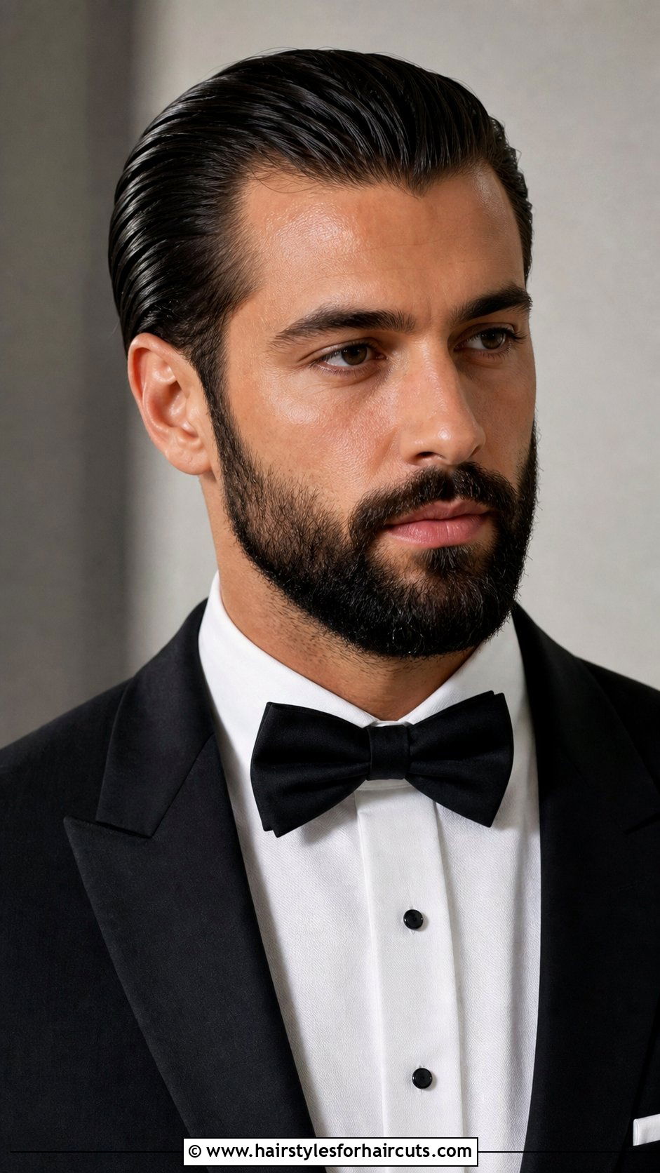 Slick Back With Beard - 25 hair beard hairstyles - 25 hair beard hairstyles