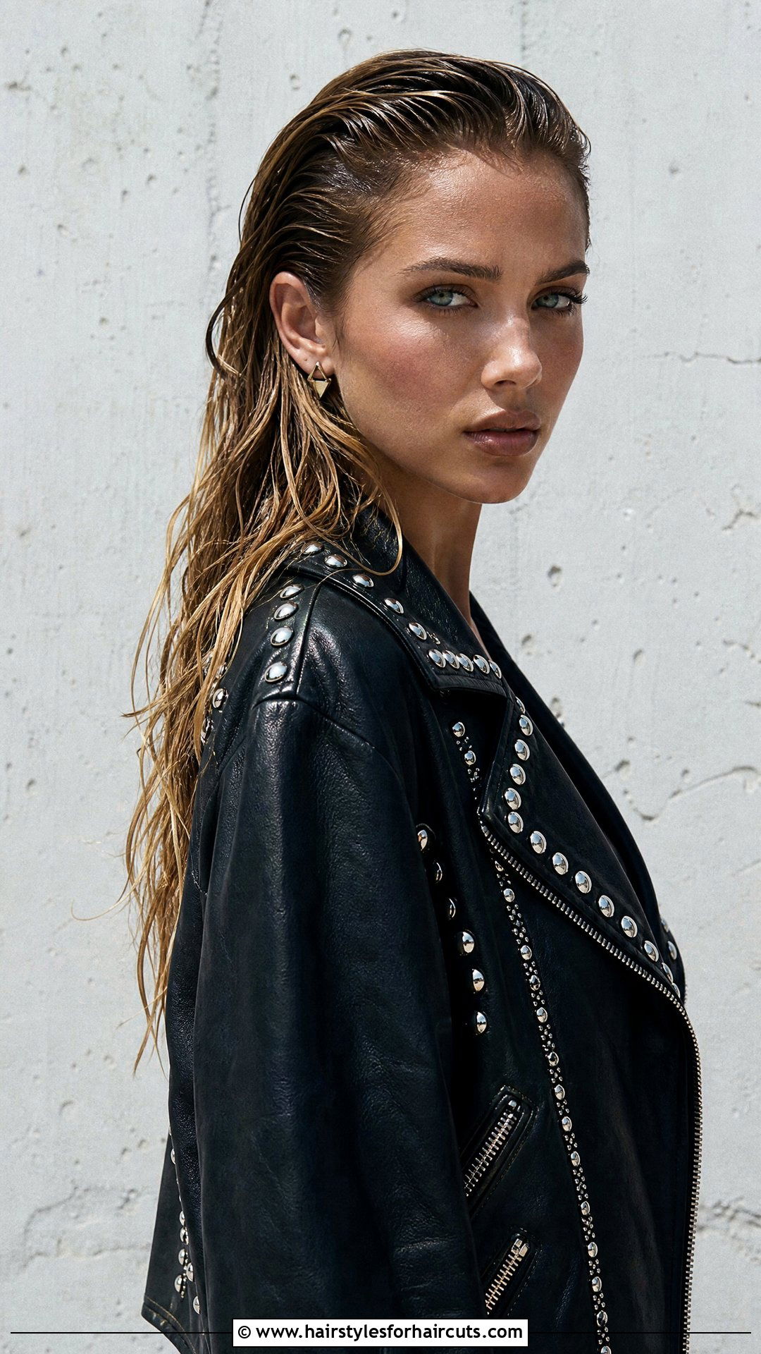 Slicked Back Beach Waves - 25 beach wave hairstyles for long hair - 25 beach wave hairstyles for long hair