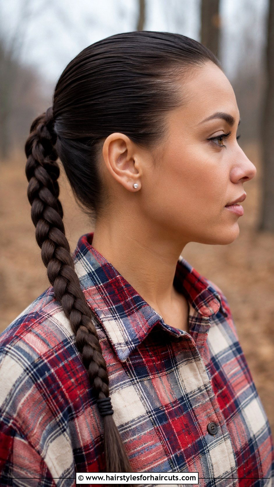 Slicked Back Braid - 25 gel for hairstyles - 25 gel for hairstyles