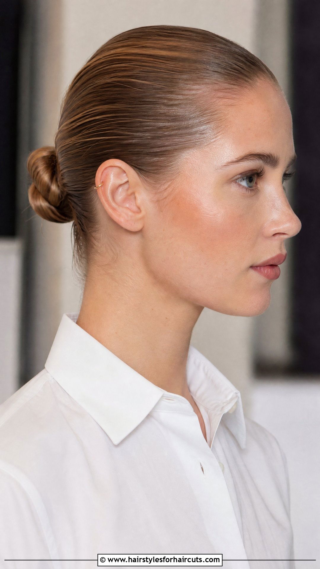 Slicked Back Bun Hairstyle - 25 white woman hairstyles - 25 white woman hairstyles