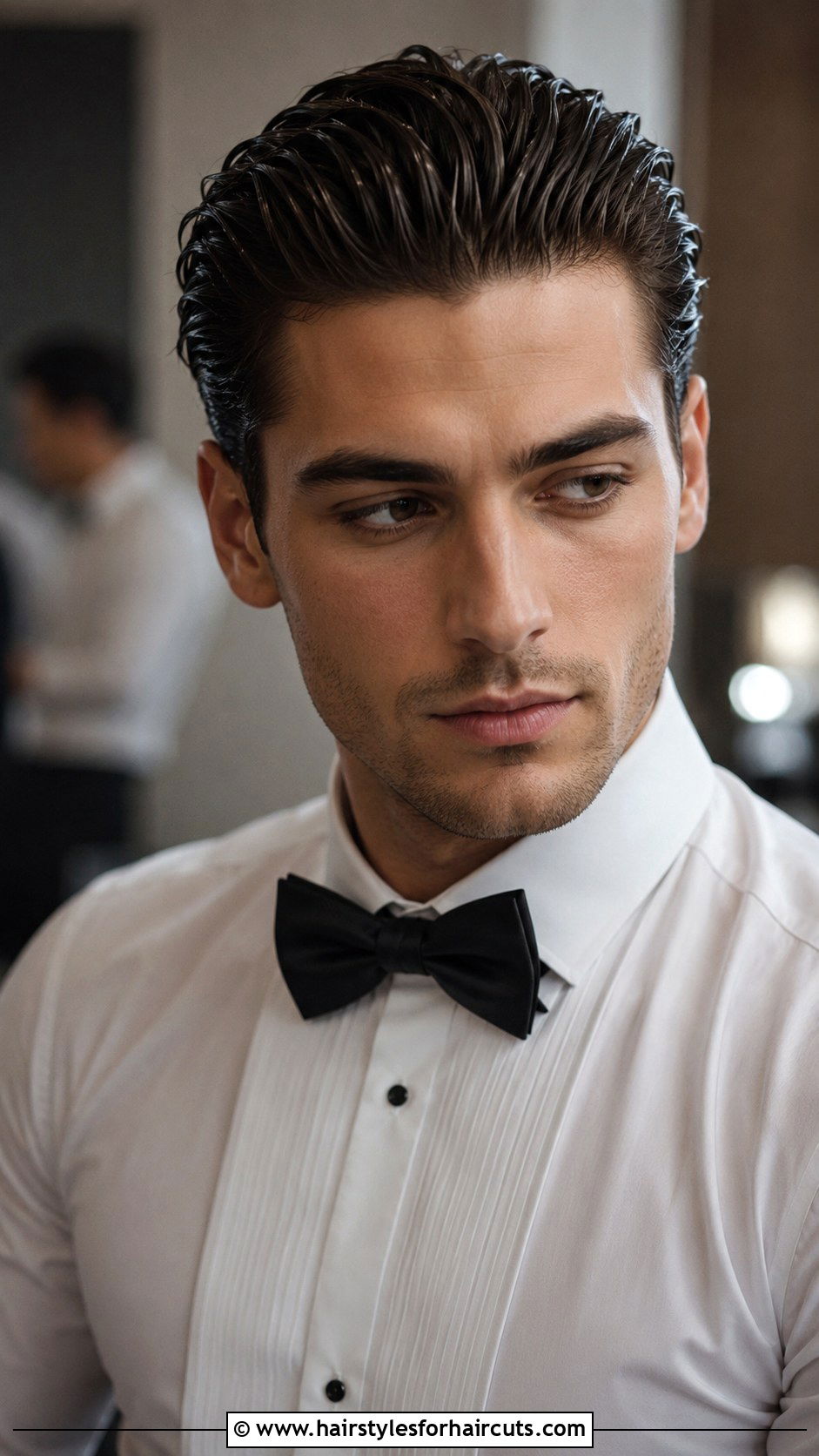 Slicked Back Caesar Haircut - 25 caesar hairstyles - 25 caesar hairstyles