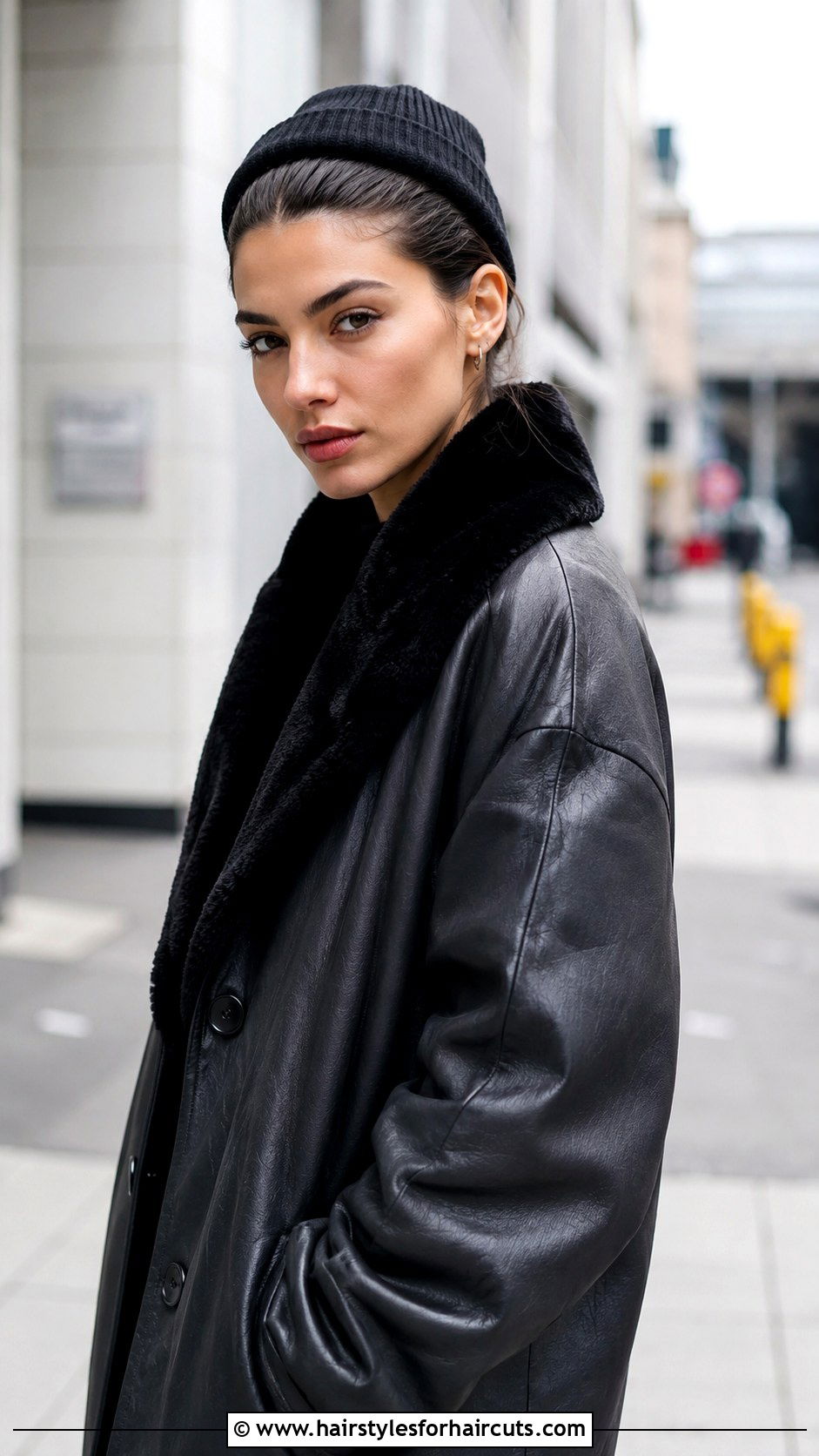 Slicked Back Hair Under Beanie - 25 beanie hairstyles for long hair - 25 beanie hairstyles for long hair