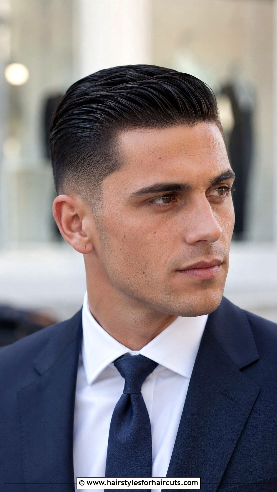 Slicked Back Haircut - 25 clean up haircuts - 25 clean up haircuts