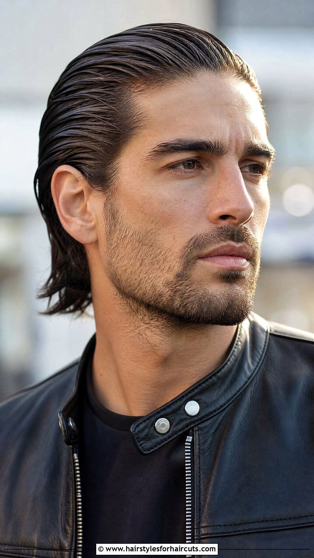 Slicked Back Long Hair - 25 long hair receding hairline haircuts - 25 long hair receding hairline haircuts