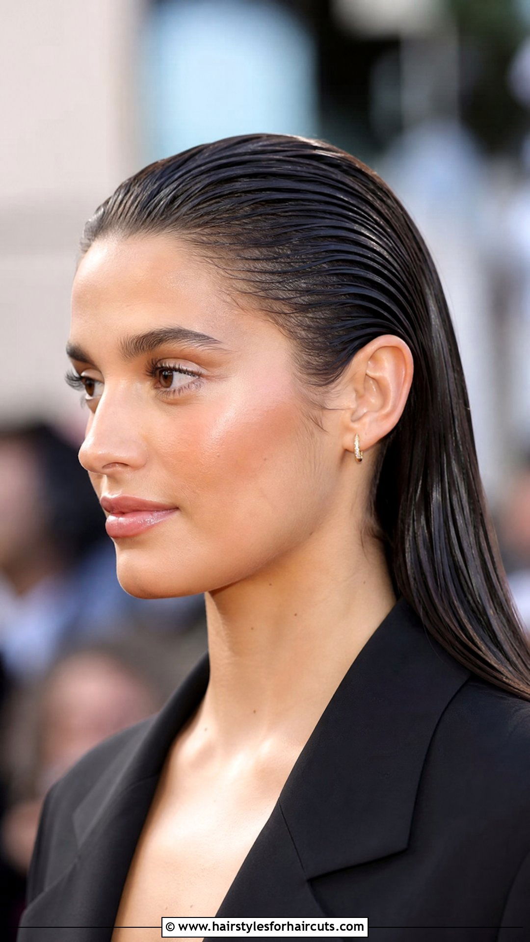 Slicked Back Long Hair - 25 smart hairstyles - 25 smart hairstyles