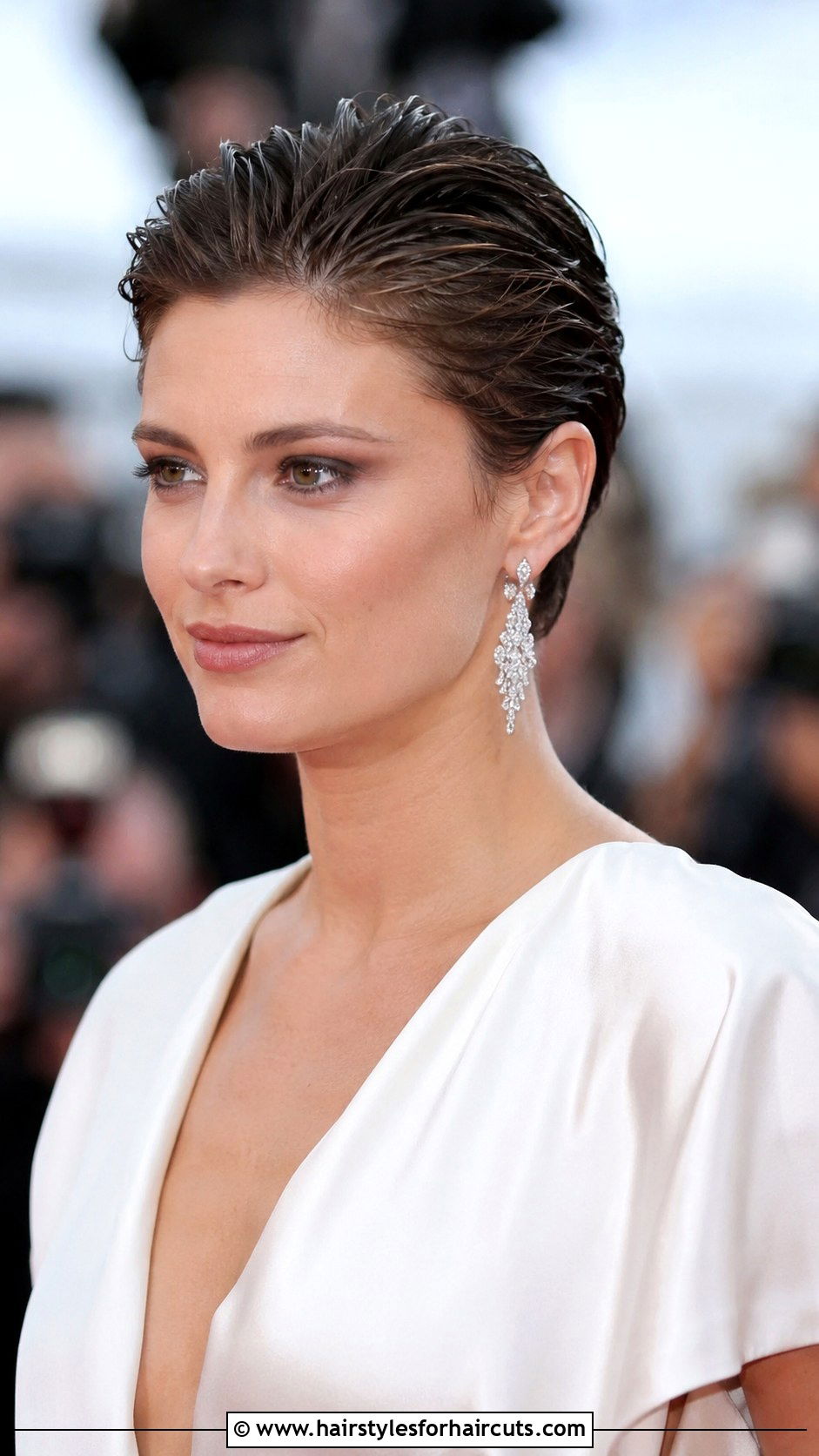 Slicked Back Pixie - 25 short wedding hairstyles - 25 short wedding hairstyles