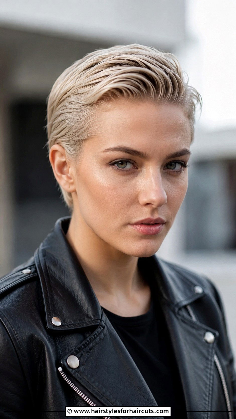 Slicked Back Pixie Cut - 25 oily hair greasy hairstyles - 25 oily hair greasy hairstyles
