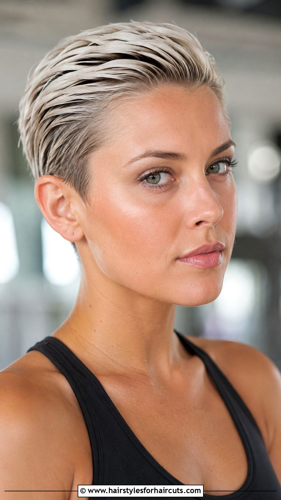 Slicked Back Pixie Cut - 25 running hairstyles for short hair - 25 running hairstyles for short hair