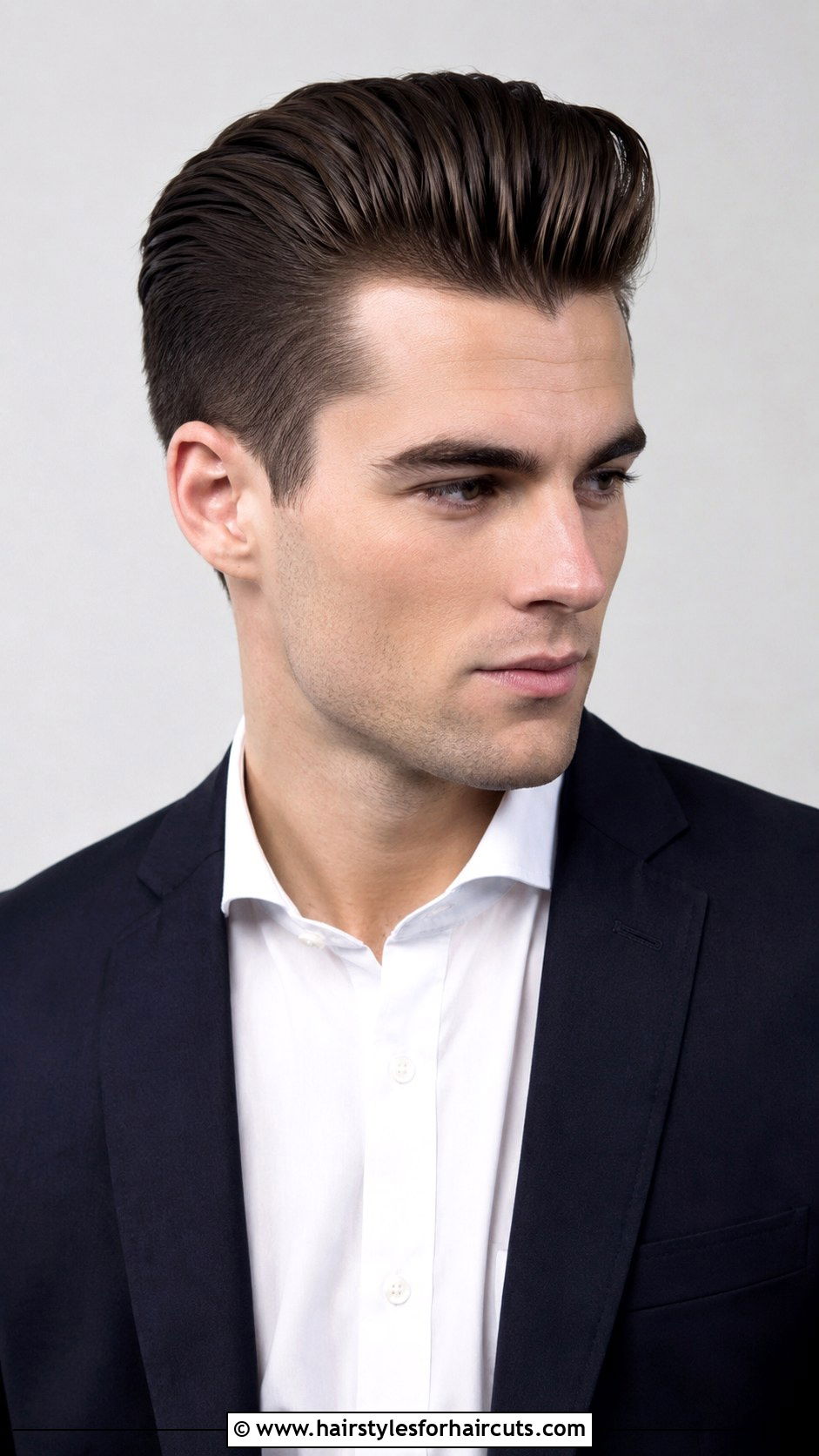 Slicked Back Pompadour - 25 2000s hairstyles men - 25 2000s hairstyles men