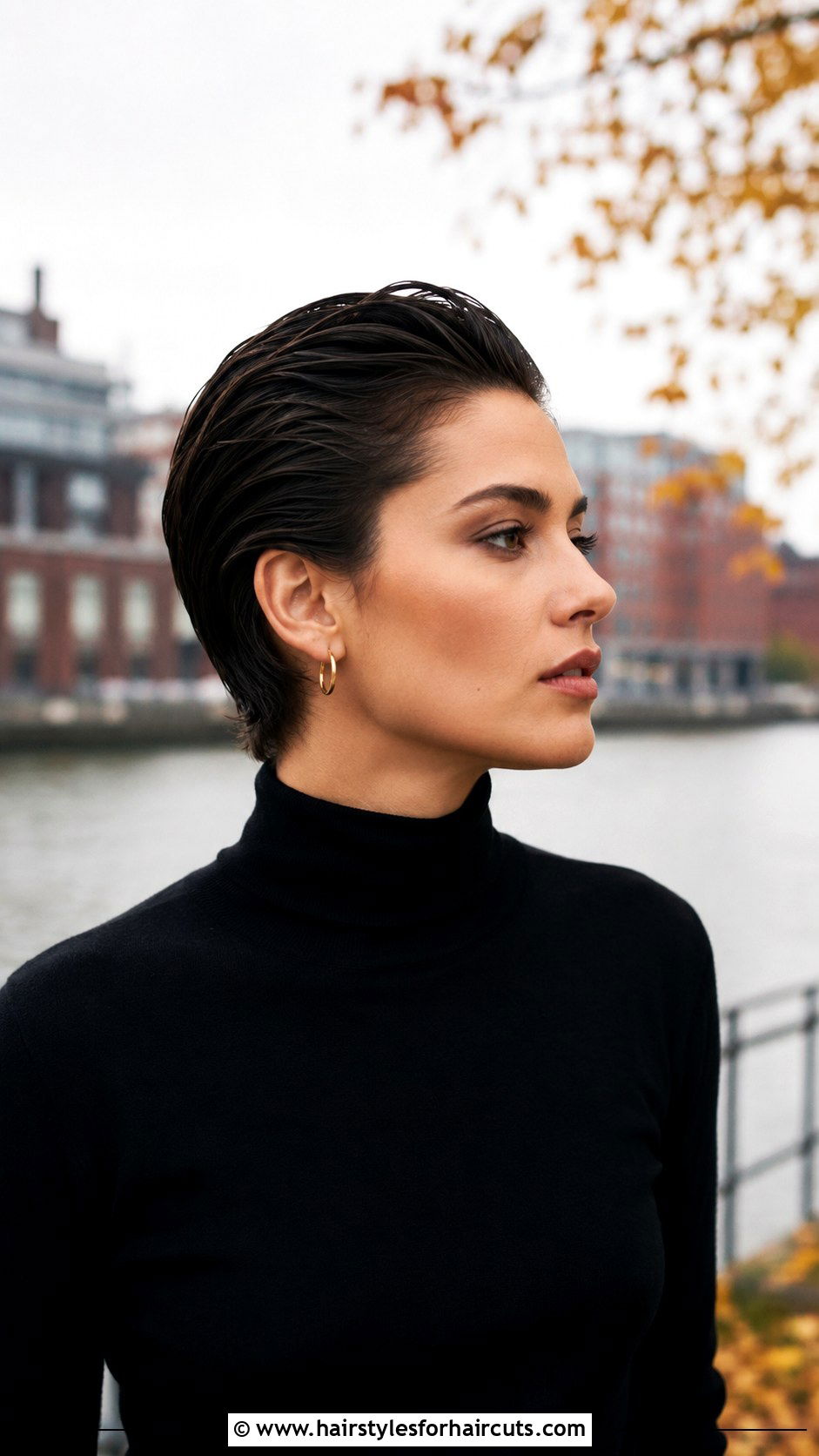 Slicked Back Short Cut - 25 1989 hairstyles - 25 1989 hairstyles