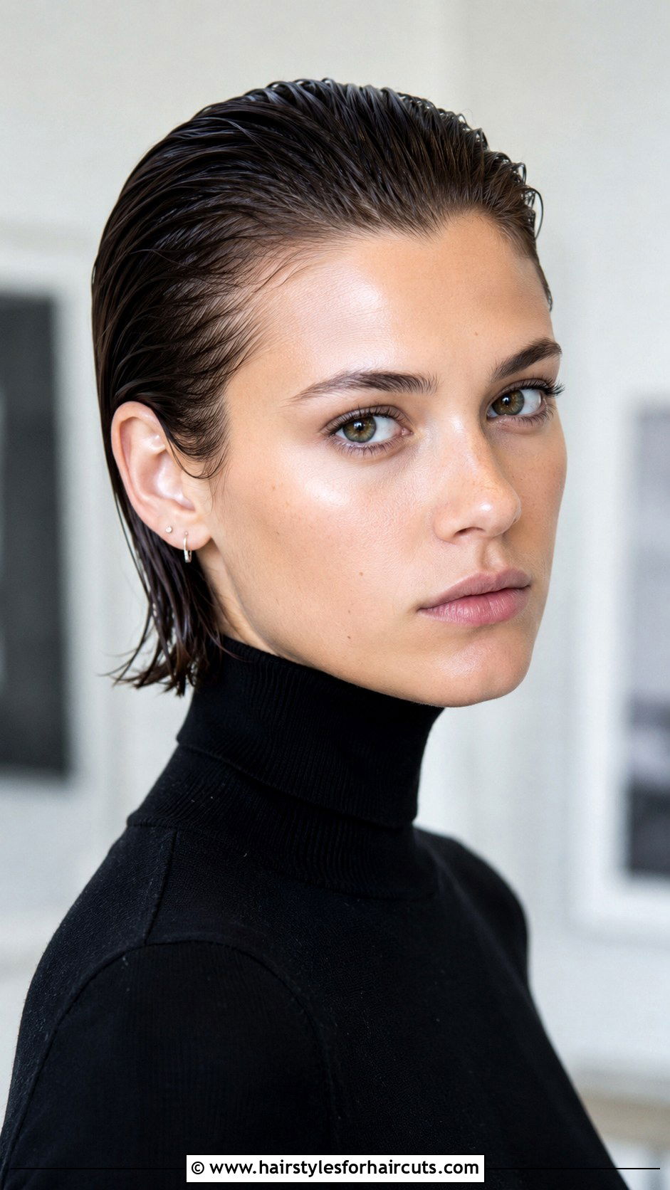 Slicked Back Short Hair - 25 fancy hairstyles for short hair - 25 fancy hairstyles for short hair