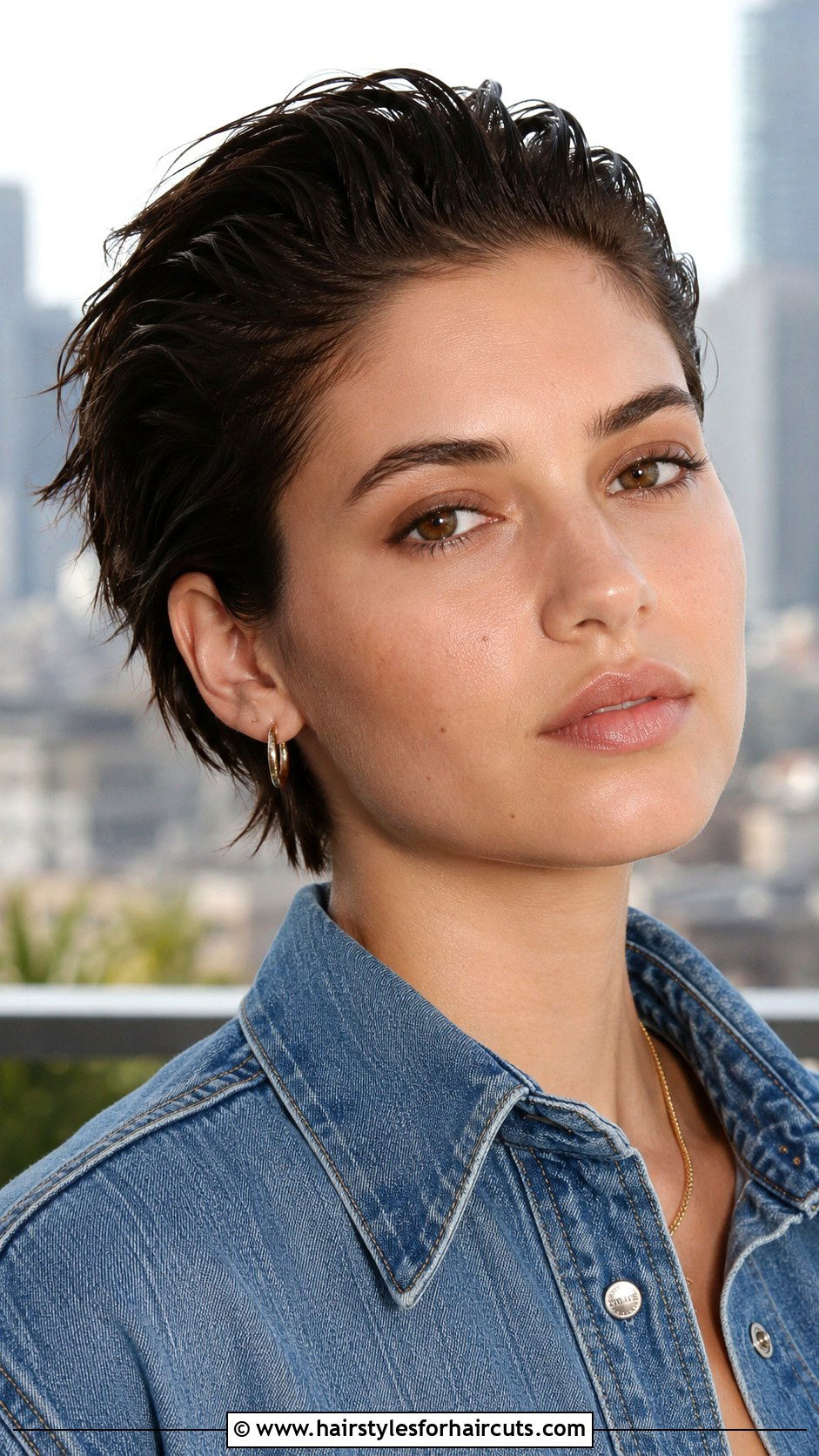 Slicked Back Short Hair with Messy Texture - 25 slick down hairstyles for short hair - 25 slick down hairstyles for short hair