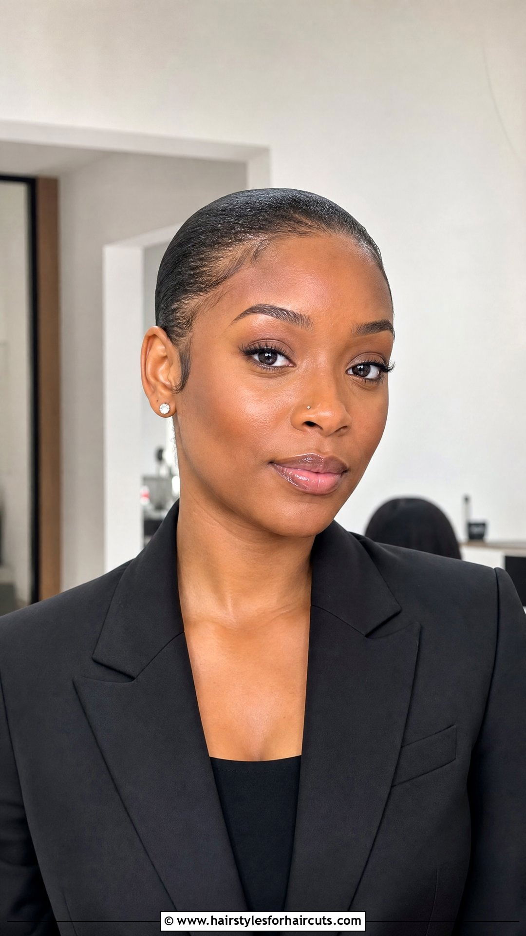 Slicked Back Short Natural Hair - 25 beginner easy natural hairstyles for short hair - 25 beginner easy natural hairstyles for short hair
