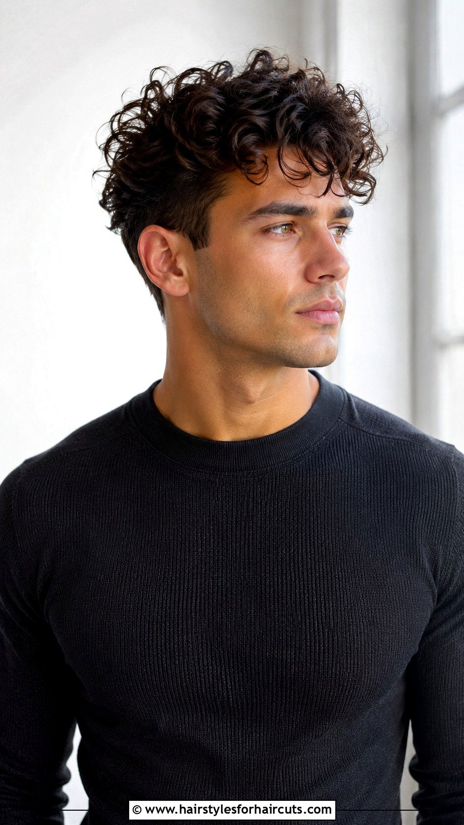 Slicked Back Sides With Curly Top - 25 80s black hairstyles - 25 80s black hairstyles