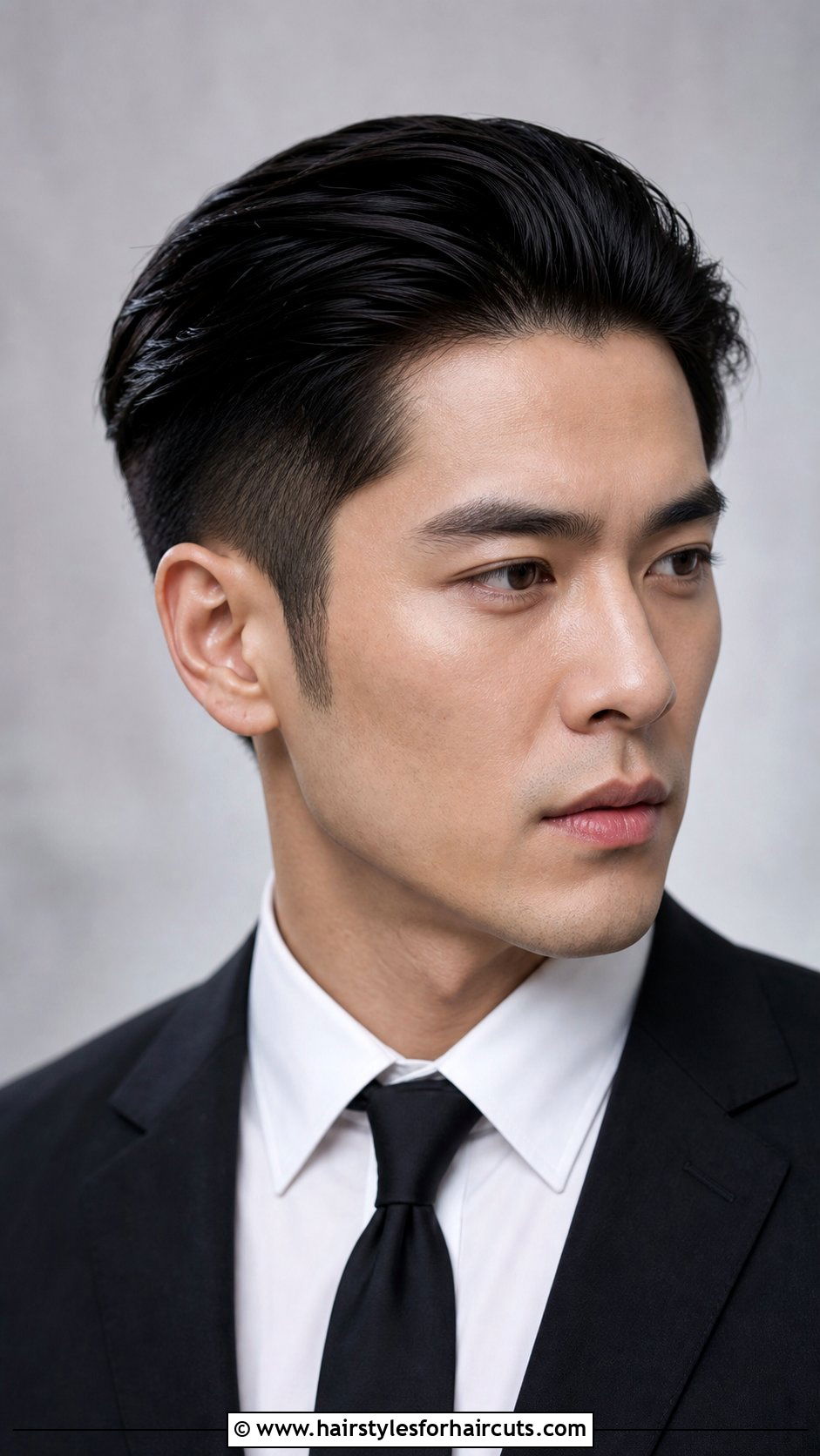 Slicked Back Two Block Haircut - 25 two block haircuts straight hair - 25 two block haircuts straight hair