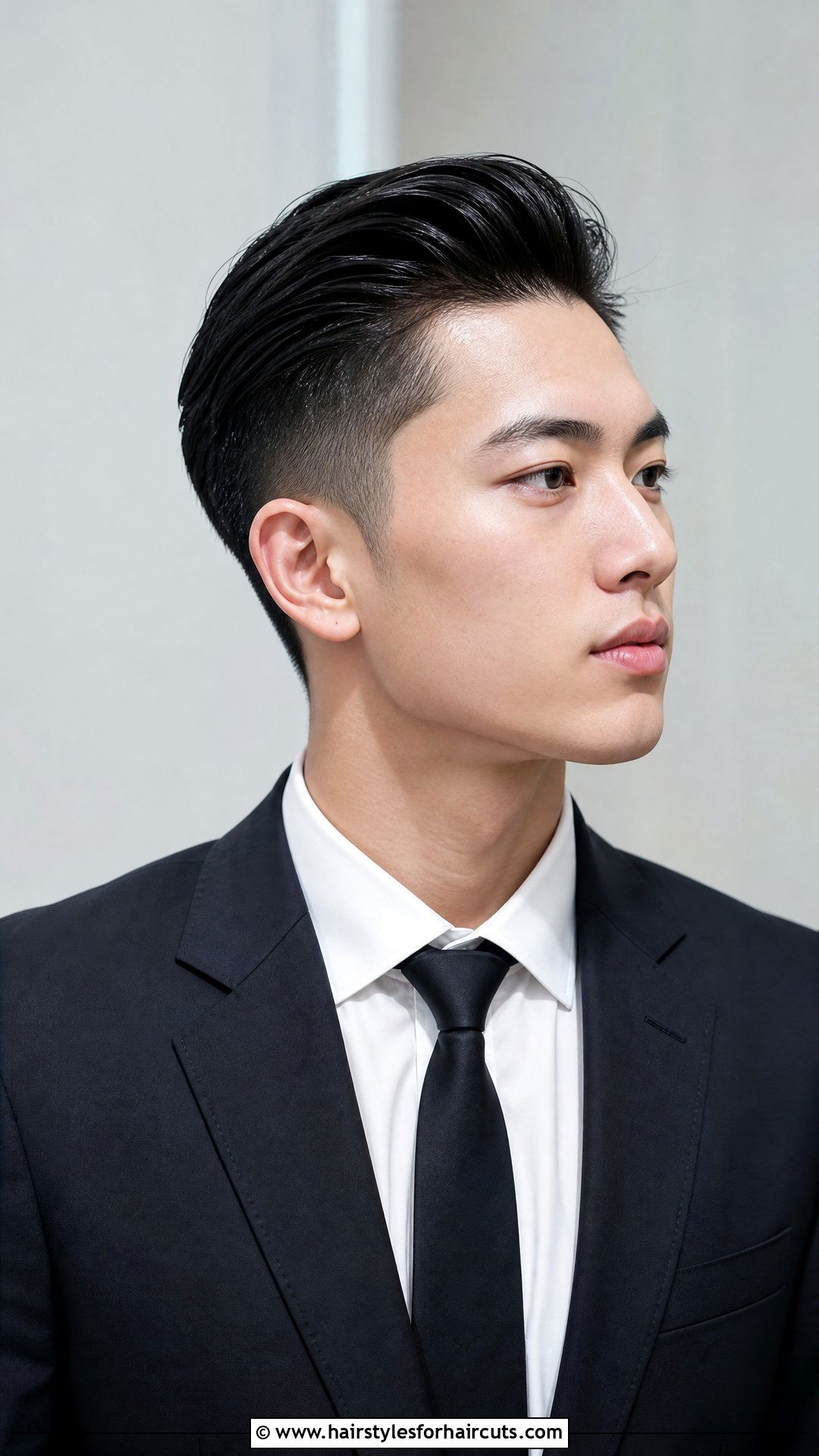 Slicked Back Two Block Haircut Straight Hair - 25 2 block haircuts straight hair - 25 2 block haircuts straight hair