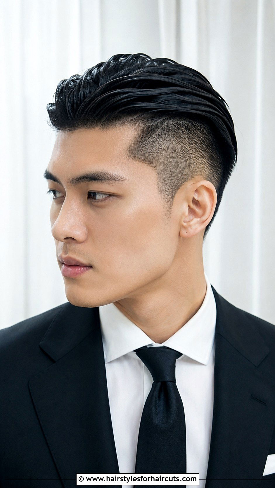Slicked Back Undercut Asian Men - 25 asian men hairstyles - 25 asian men hairstyles