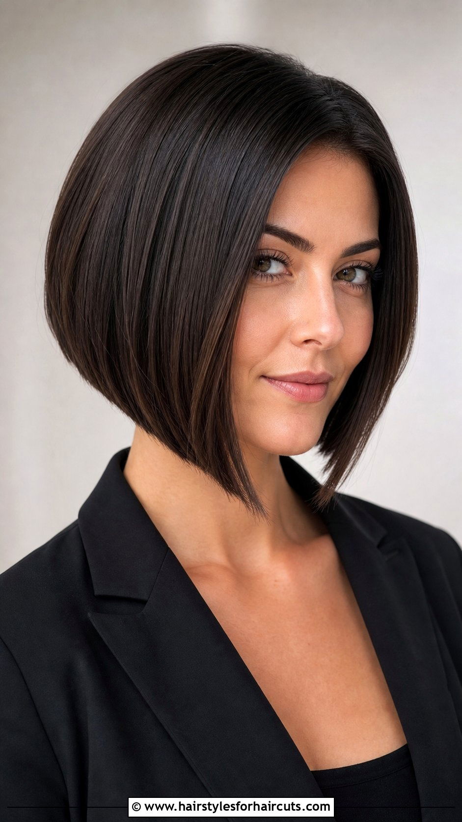 Smooth Inverted Bob Hairstyle - 25 work hairstyles for short hair - 25 work hairstyles for short hair
