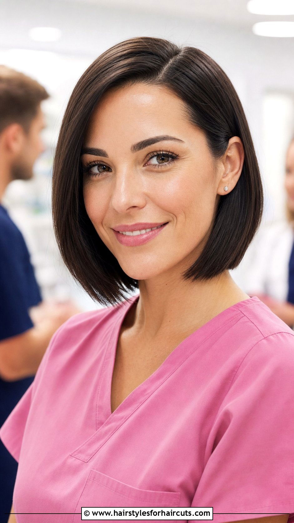 Smooth Side Part Bob - 25 nursing hairstyles for short hair - 25 nursing hairstyles for short hair