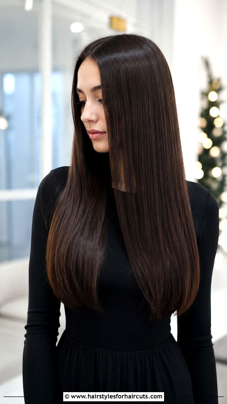 Smooth Straight Long Hair - 25 bridesmaid hairstyles - 25 bridesmaid hairstyles