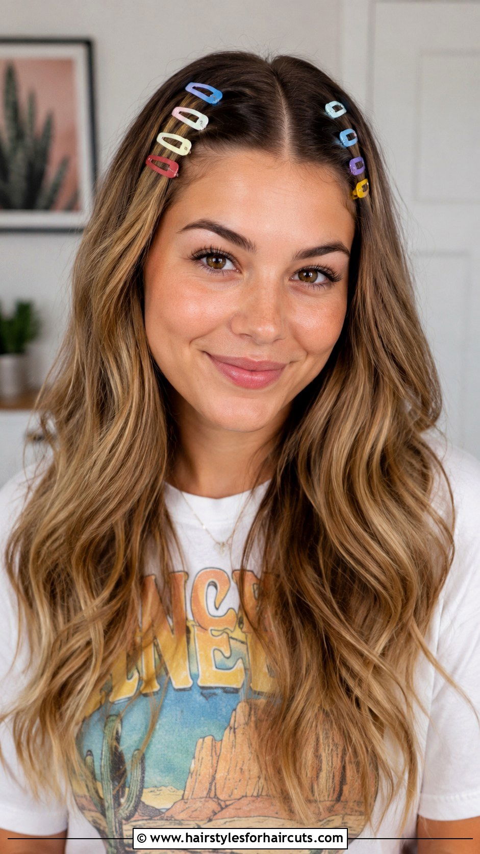 Snap Clip Front Row Style - 25 clip hairstyles for medium hair - 25 clip hairstyles for medium hair