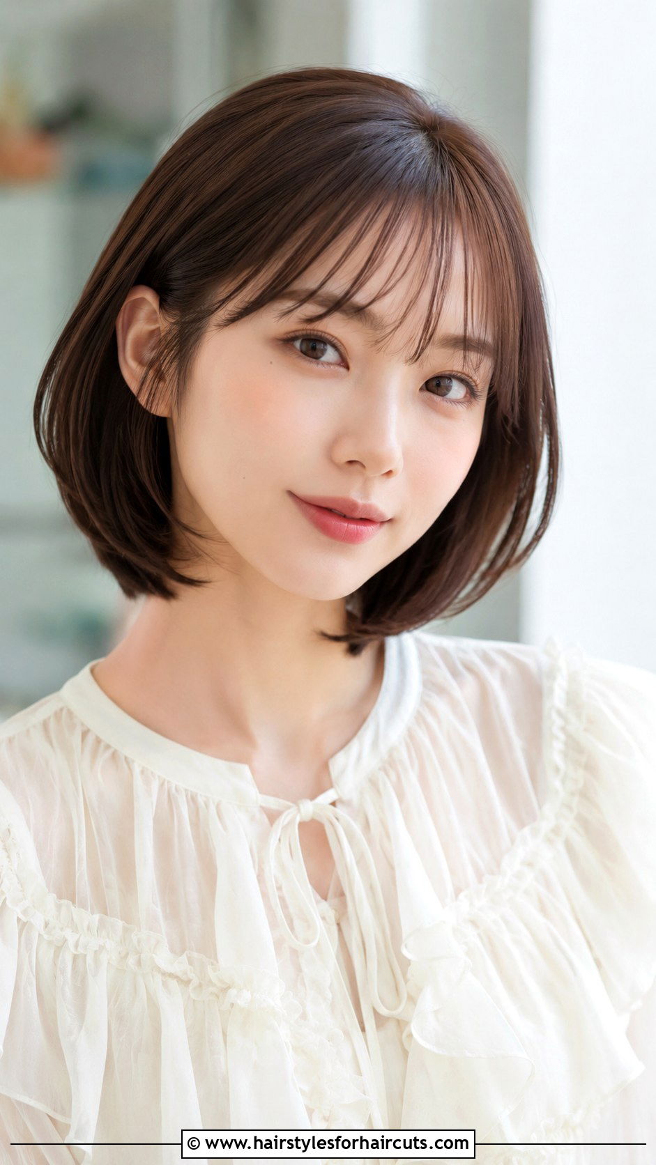 Soft Bangs Medium Bob Haircut - 25 face framing haircuts for medium hair - 25 face framing haircuts for medium hair