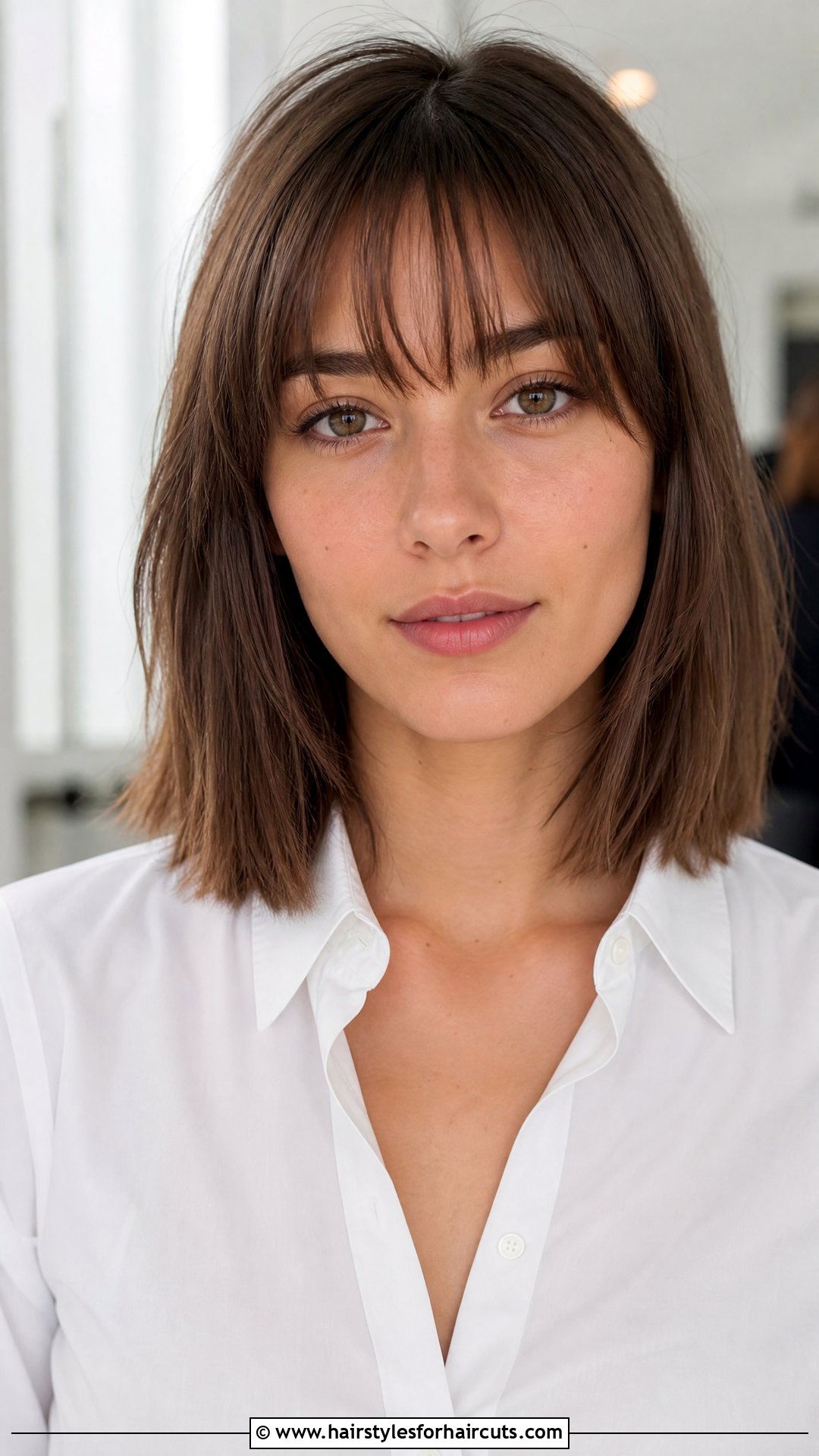 Soft Bangs With Blunt Lob - 25 front haircuts for women - 25 front haircuts for women