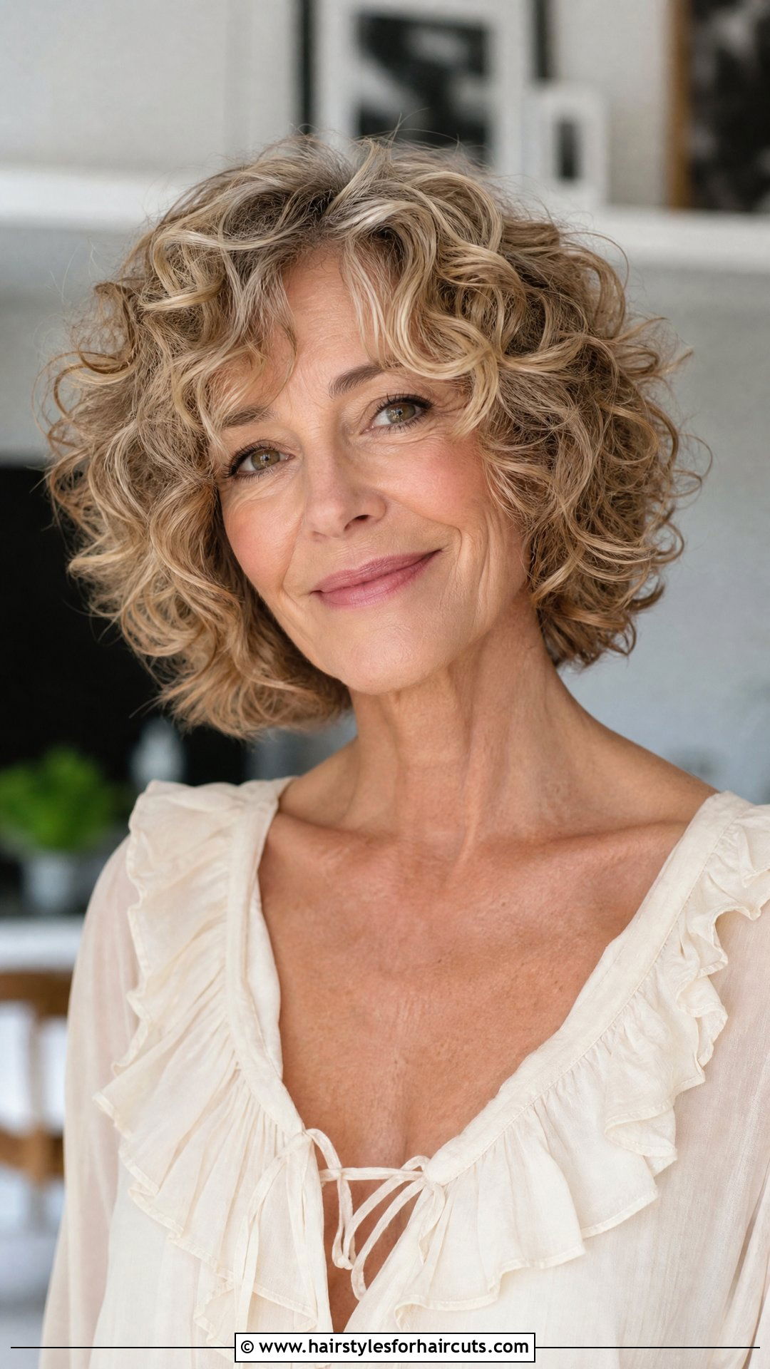 Soft Curly Bob - 25 womens haircuts over 50 thin hair - 25 women's haircuts over 50 thin hair