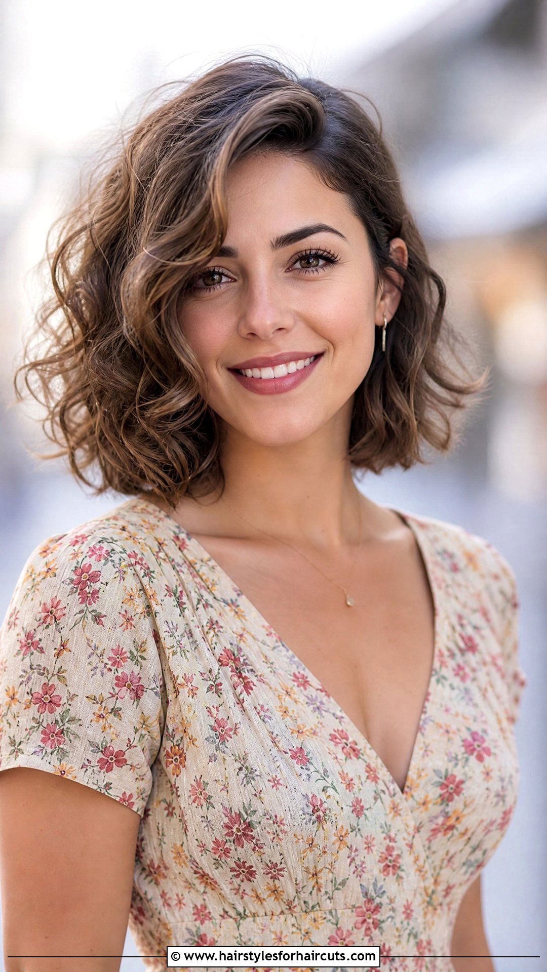 Soft Curly Shoulder Length Bob - 25 mother of the bride shoulder length hairstyles - 25 mother of the bride shoulder length hairstyles