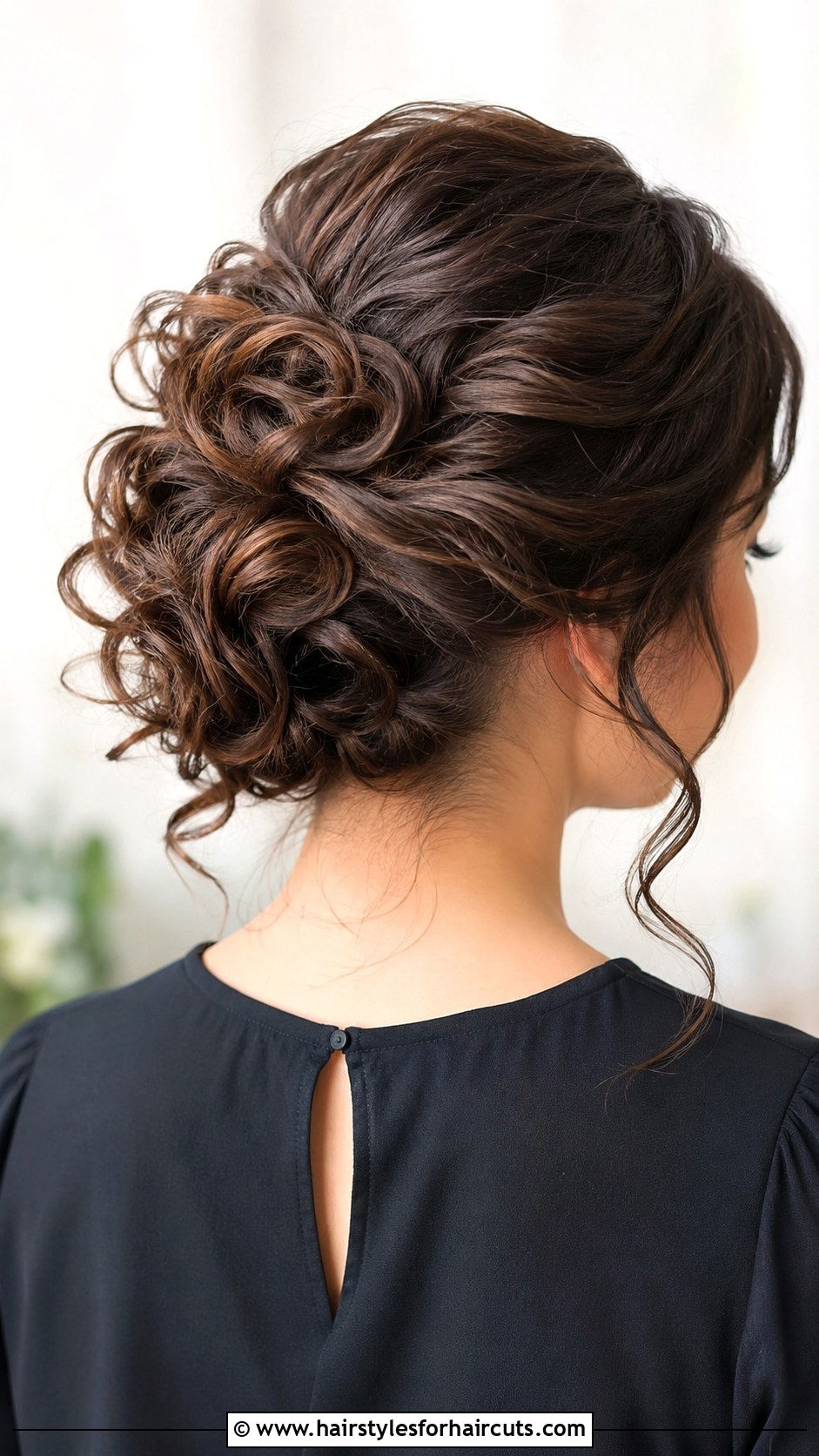 Soft Curly Updo - 25 funeral hairstyles - 25 funeral hairstyles