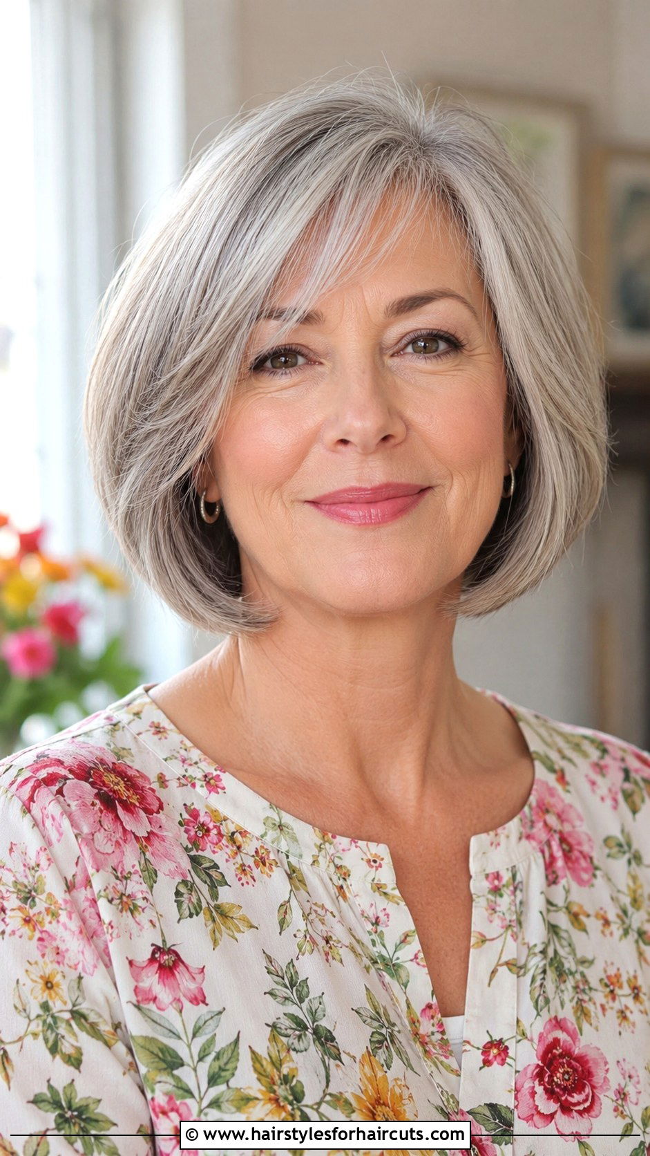 Soft Feathered Bob - 25 haircuts for thin hair women over 50 - 25 haircuts for thin hair women over 50
