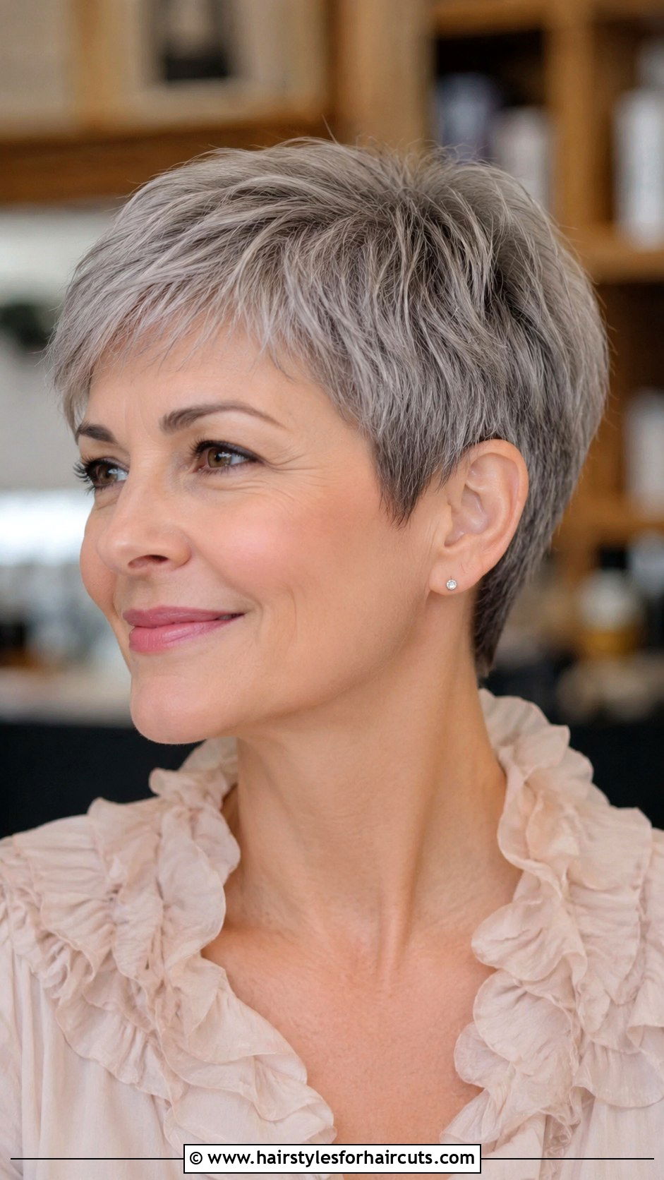 Soft Grey Pixie - 25 pixie haircuts short grey hair - 25 pixie haircuts short grey hair