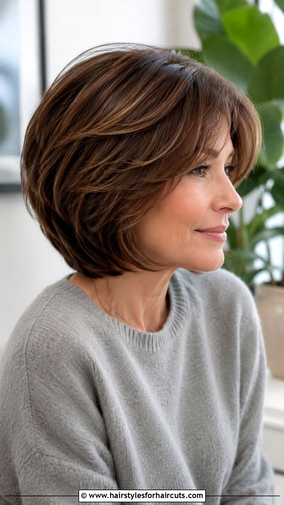 Soft Layered Bob - 25 short bob haircuts for thick hair - 25 short bob haircuts for thick hair