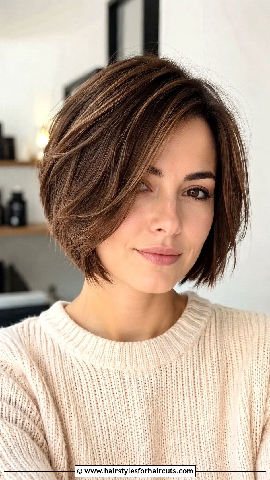 Soft Layered Bob - 25 haircuts for big head - 25 haircuts for big head