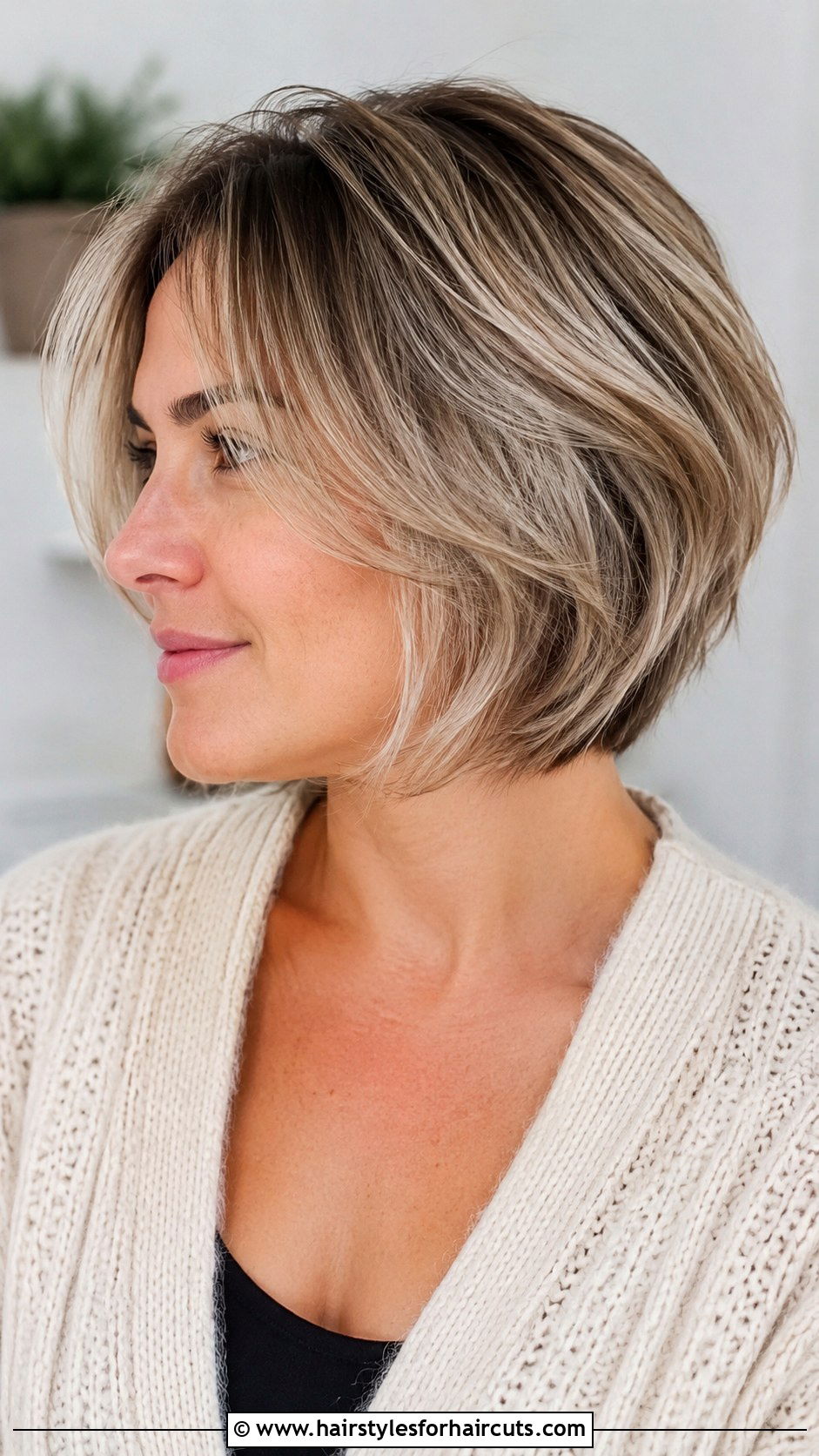 Soft Layered Chin Length Cut - 25 chin-length haircuts for fine hair - 25 chin-length haircuts for fine hair