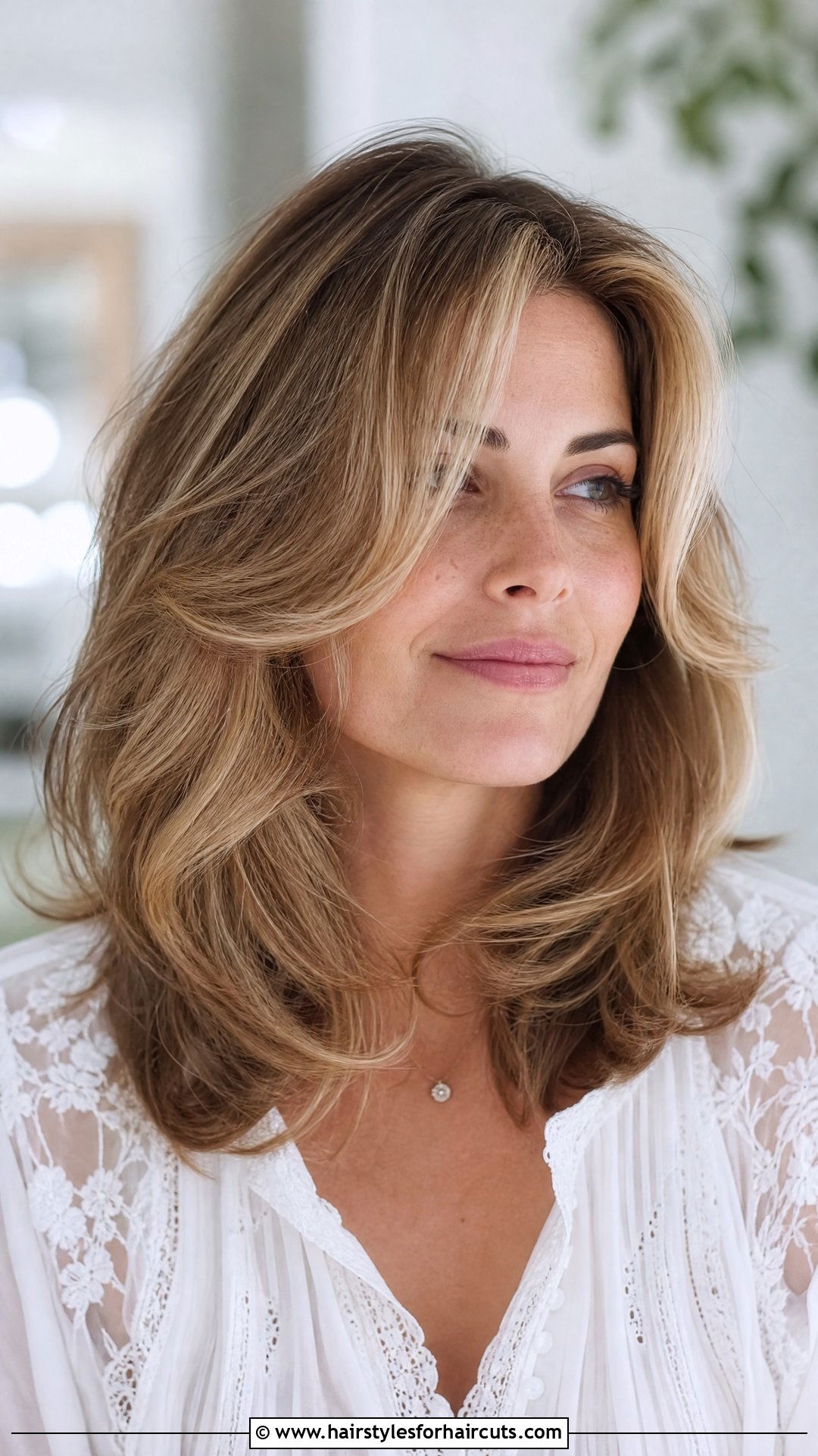 Soft Layered Mid Length Haircut - 25 haircuts for thin hair to look thicker - 25 haircuts for thin hair to look thicker